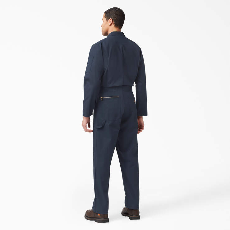 Dickies Men's Deluxe Blended Long Sleeve Coveralls - Durable Work Jumpsuit for Mechanics, Painters & Construction Workers | Heavy Duty Cotton Blend Coverall for Industrial Work & DIY Projects