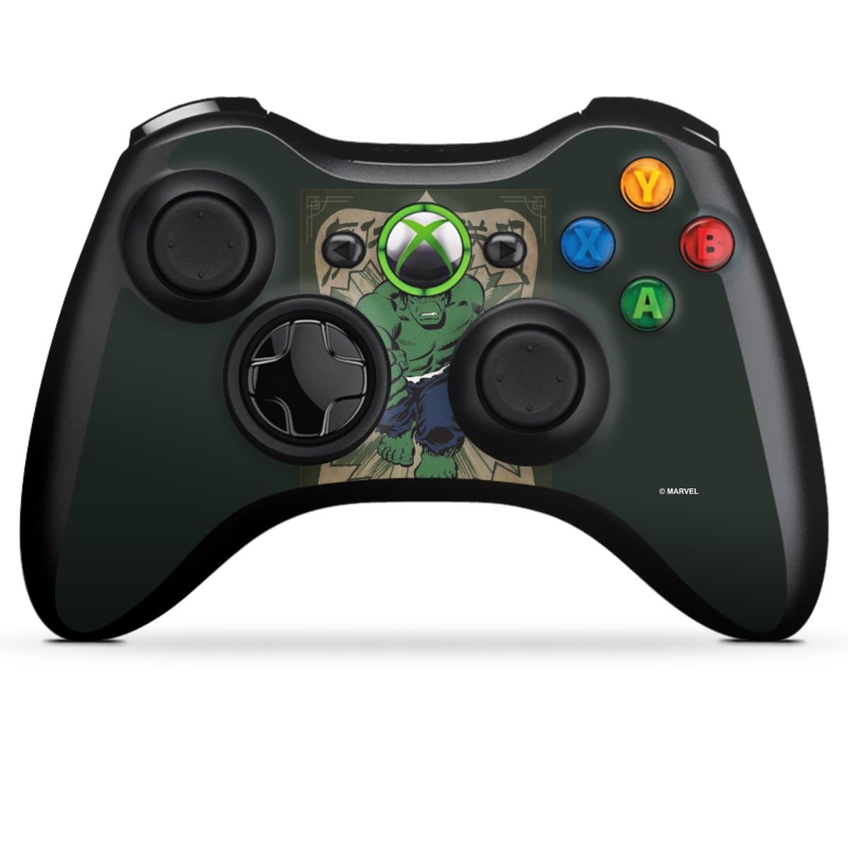 Official Marvel Hulk Licensed Skin Sticker for Microsoft Xbox 360 Controller - Durable Vinyl Decal for Gaming Protection & Customization - Perfect for Gamers, Collectors, and Marvel Fans