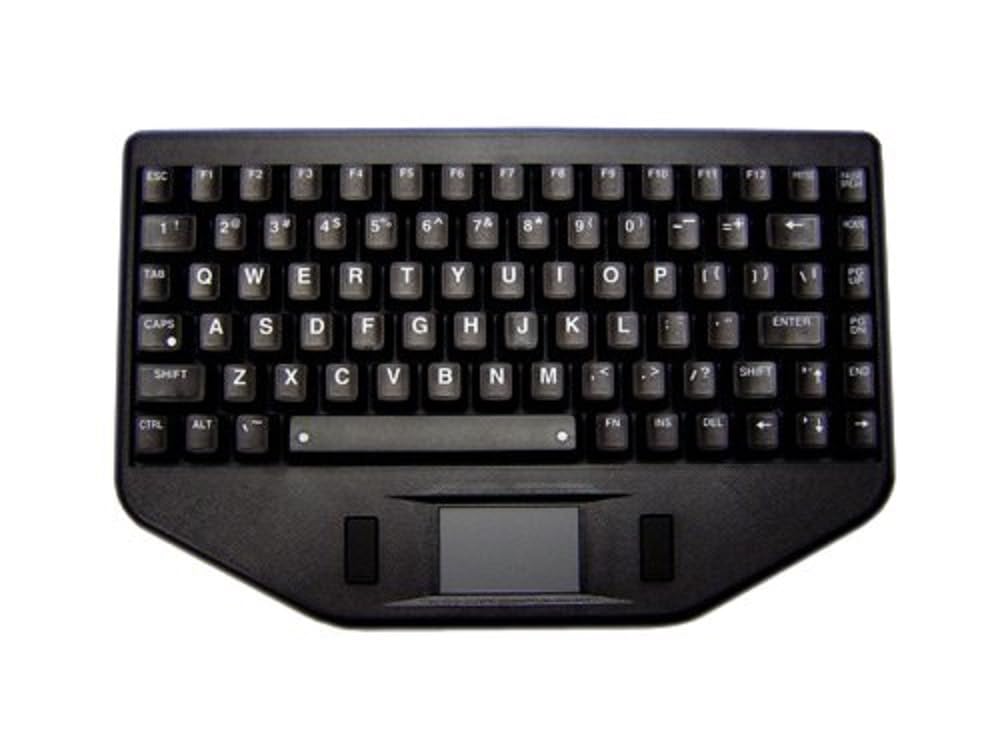 TG3 Electronics KBA-BLT-5RBUVS 82-Key Backlit Keyboard with Touchpad - USB Wired Mechanical Keyboard for PC, Laptop, Office & Gaming (Black, Modern Design)