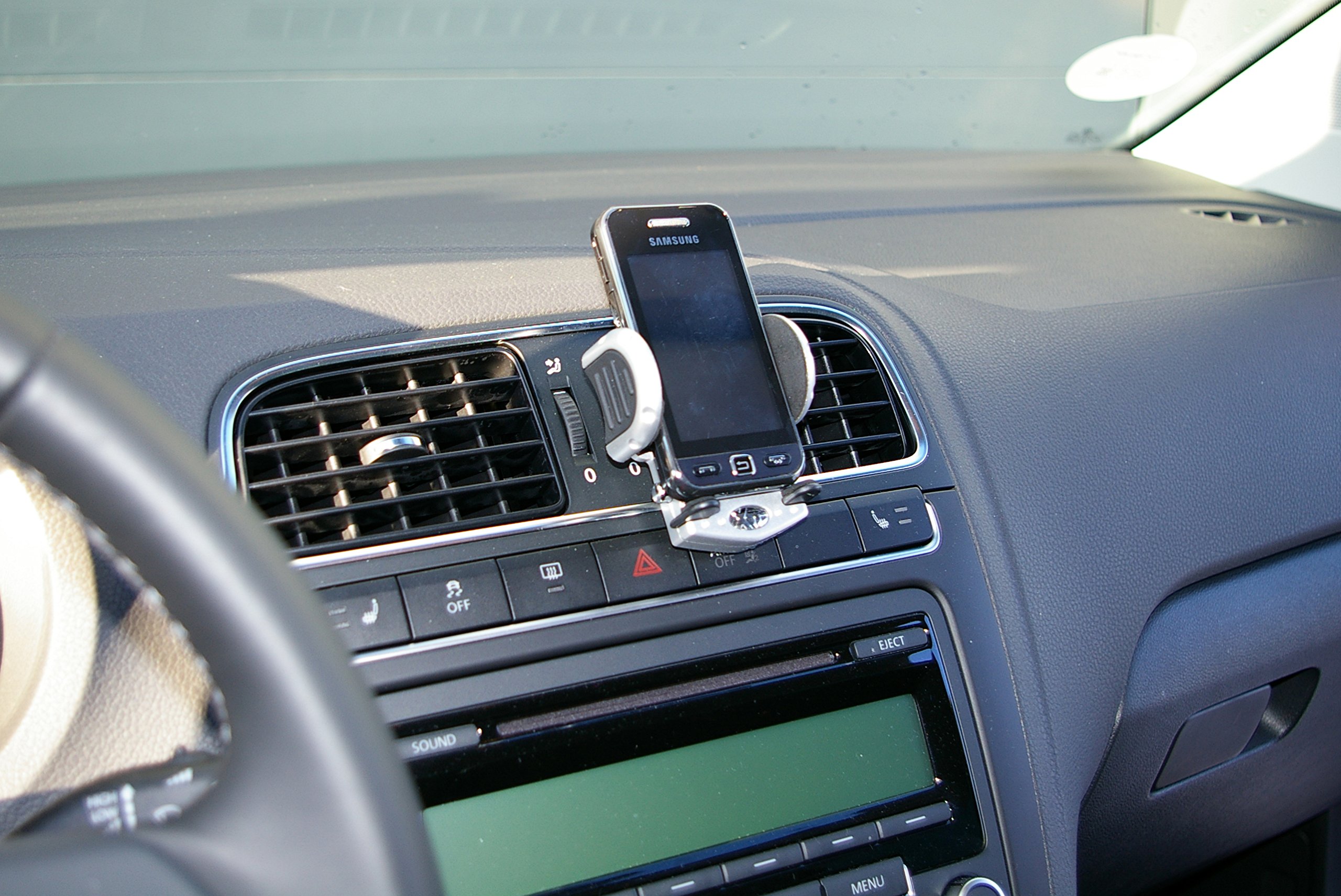 Universal Phone Holder for Car Dashboard & Air Vent - Custom Accessories 23012 - Hands-Free Mount for iPhone, Samsung & All Smartphones - Perfect for Driving, GPS Navigation & Video Calls