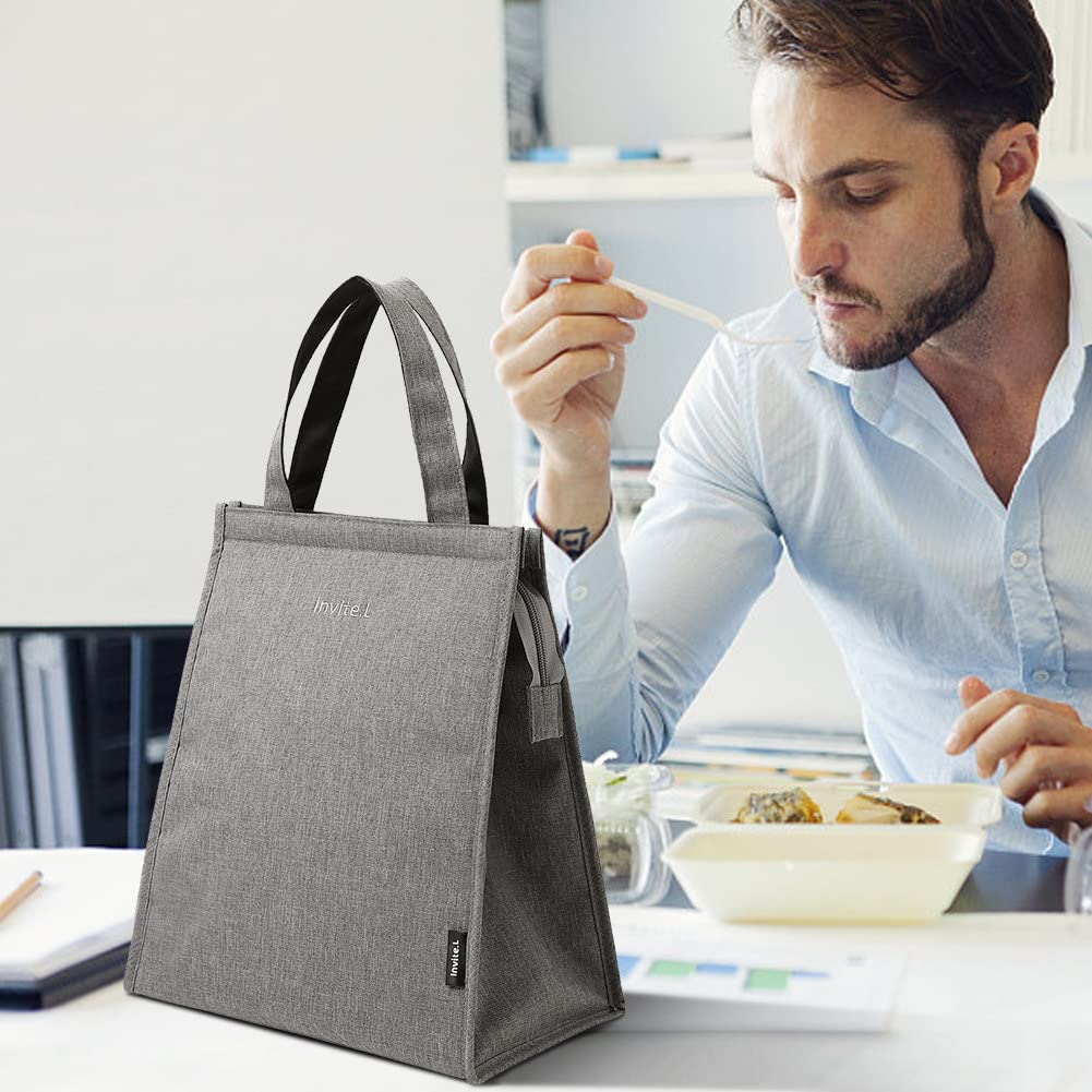Insulated Lunch Bag for Women & Men - Large Reusable Lunch Tote with Zipper, Thermal Lunch Box for Office, School & Picnics | Perfect for Meal Prep, Work Commutes & Outdoor Activities