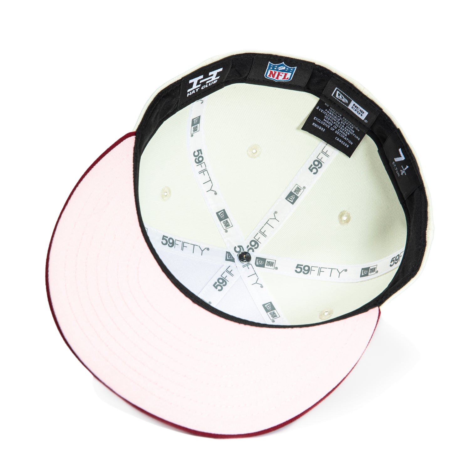 New Era 59Fifty Washington Commanders Snapback Hat - White & Cardinal Red NFL Team Cap for Men & Women - Perfect for Game Day, Sports Events & Casual Wear