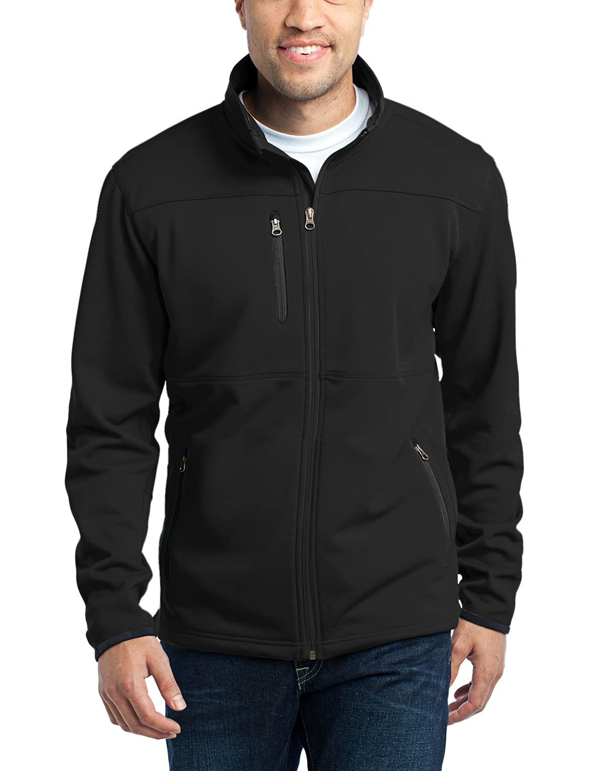 JustBlanks Men's Full-Zip Pique Fleece Jacket - Warm & Stylish for Casual Outings & Outdoor Adventures