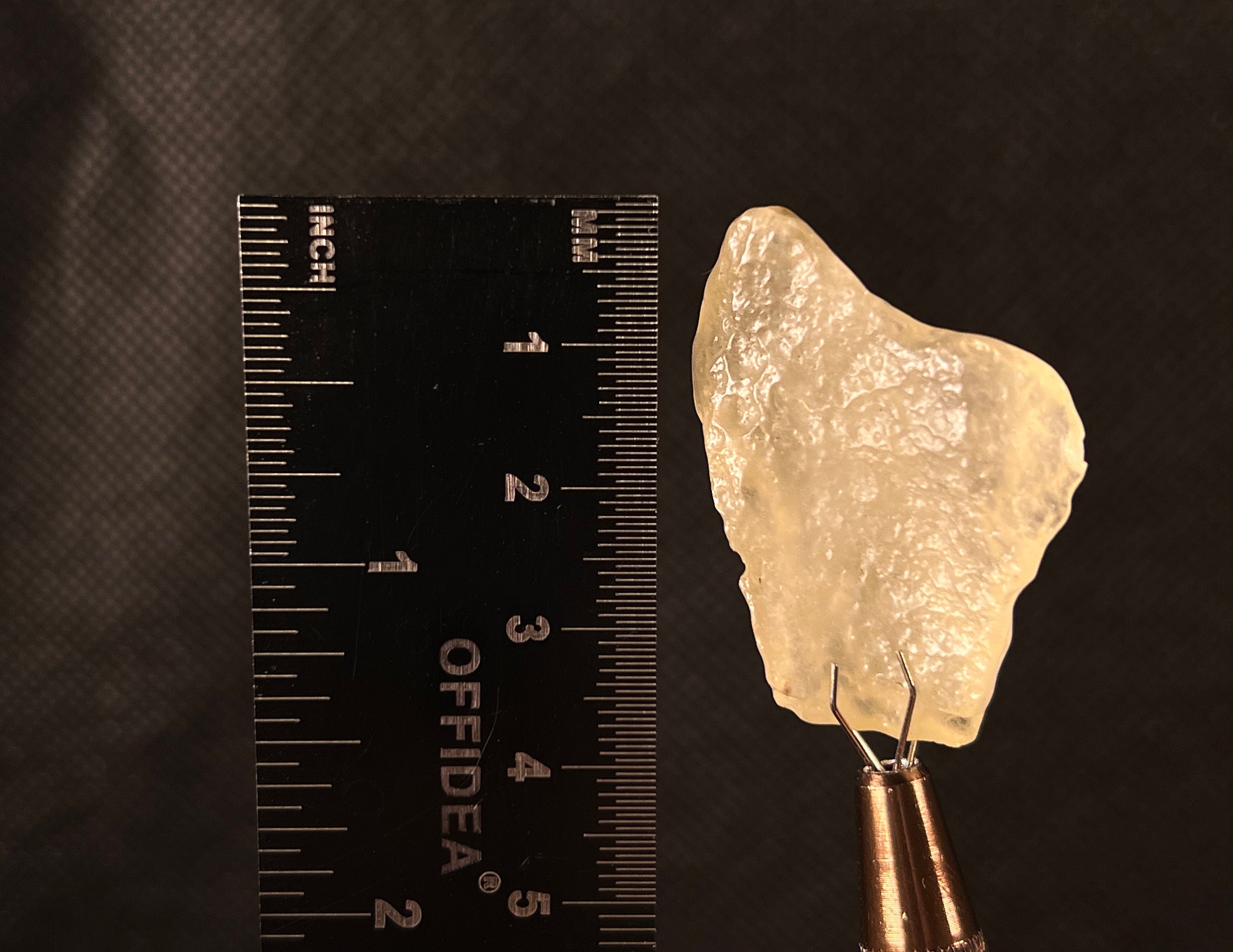 Libyan Desert Glass Raw Crystal - Rare 10.6g Natural Stone for Jewelry Making, Meditation & Home Decor | Unique Gift for Collectors & Spiritual Healing (L0348)