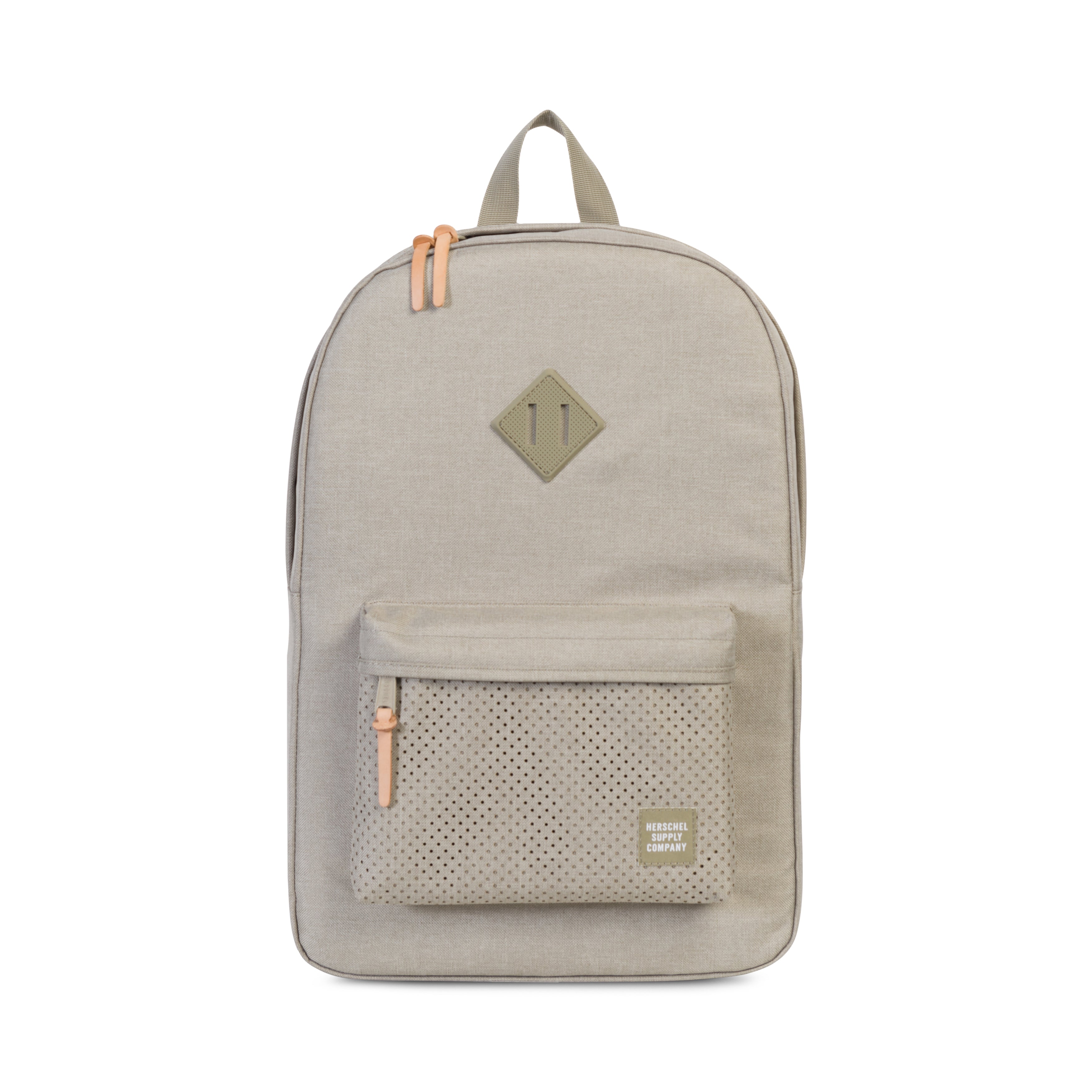 Herschel Aspect Collection Heritage Backpack - Dark Khaki Crosshatch Design | Stylish & Durable Laptop Backpack for Work, School & Travel