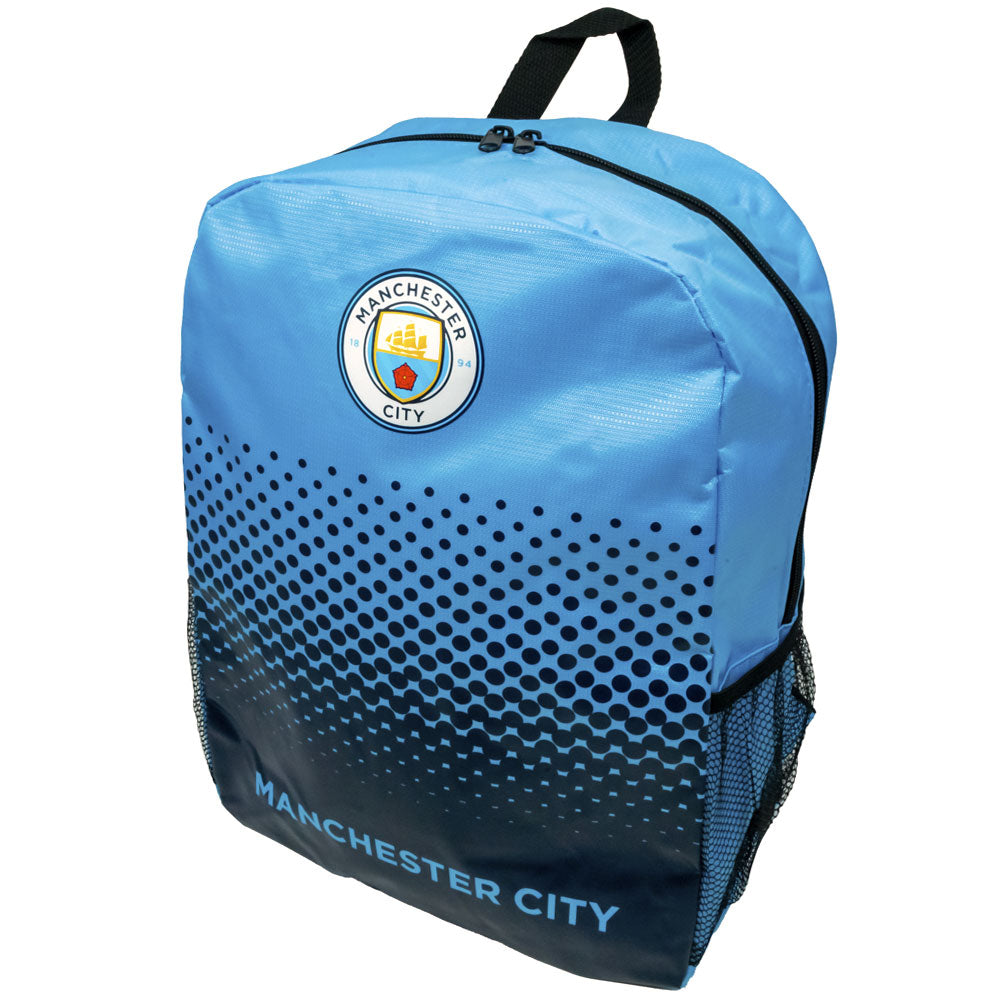 Manchester City FC Backpack - Waterproof Laptop Backpack for Men & Women - Perfect for School, Travel, and Work