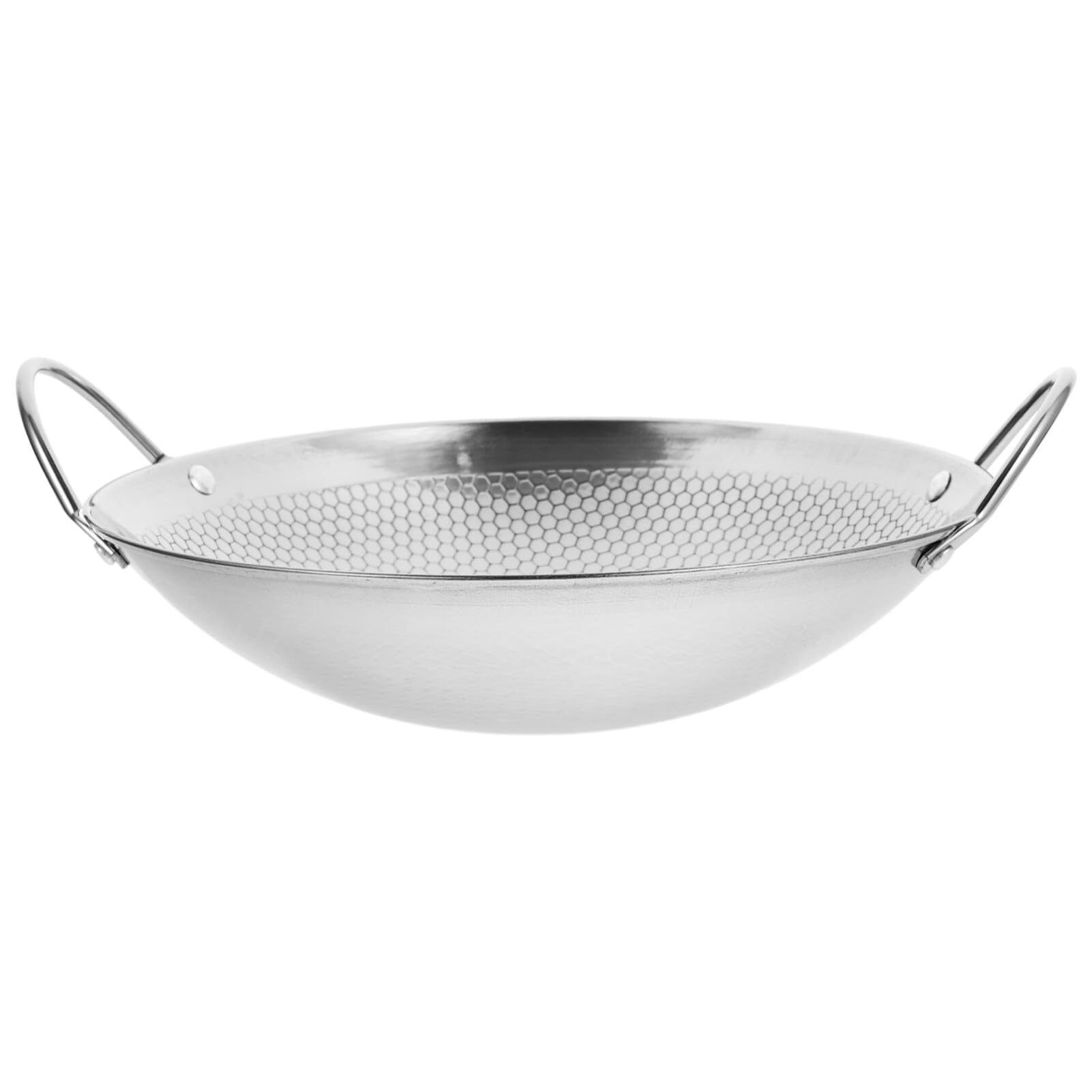 Premium Stainless Steel Griddle Pan with Metal Handle - Nonstick Frying Pan for Kitchen, Shabu Shabu, Korean BBQ & Hot Pot - Heavy Duty Thickened Cookware for Home & Restaurant Use