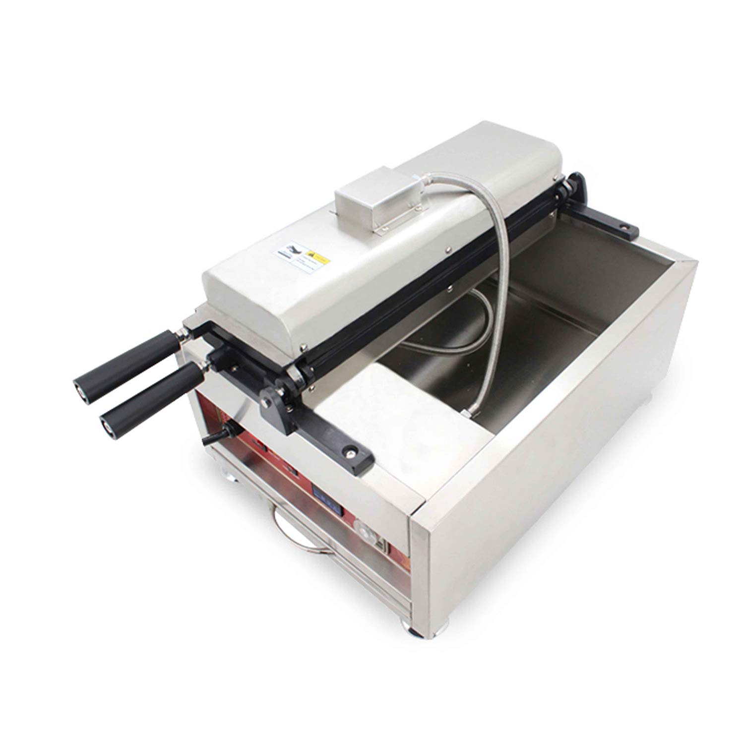 Commercial Digital Taiyaki Maker - 110V Nonstick Japanese Fish-Shaped Waffle & Pancake Machine with Timer for Restaurant, Cafe & Home Use (6-Piece Set) - Perfect for Street Food, Dessert Shops & Breakfast
