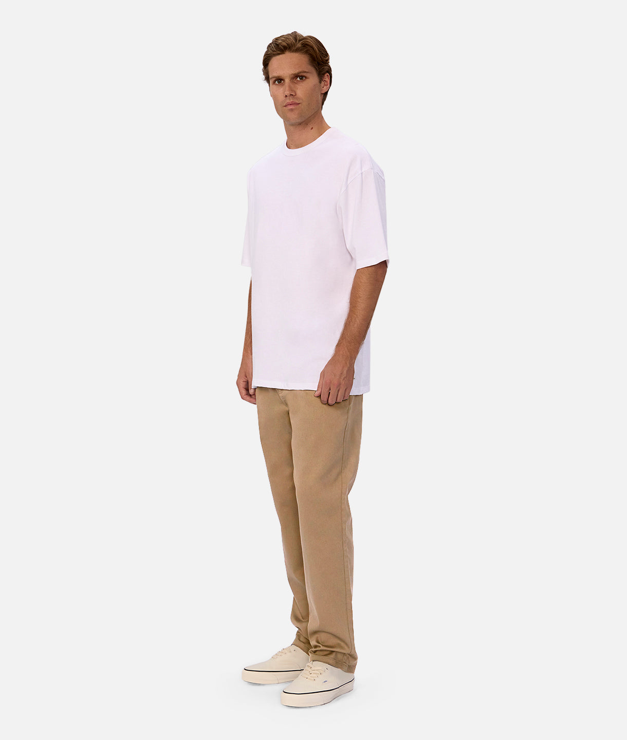 Men's Comfort Fit Cuba Chino Pants in Beige - Classic Casual Trousers for Work, Travel & Everyday Wear