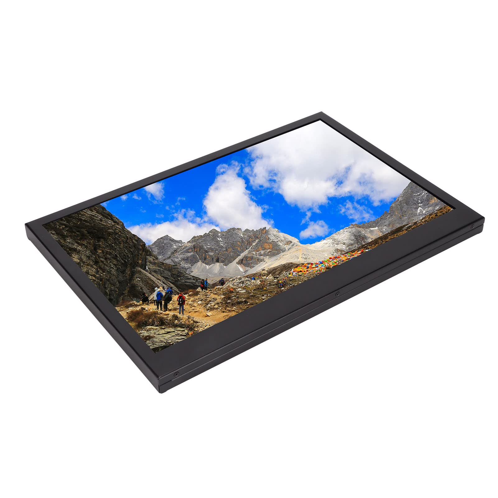 KKPLZZ 13-inch Portable Monitor with 1440x900 IPS HD Screen & HDR Technology - Ultra Slim External Display for Laptop, Smartphone, Gaming, and Office Work