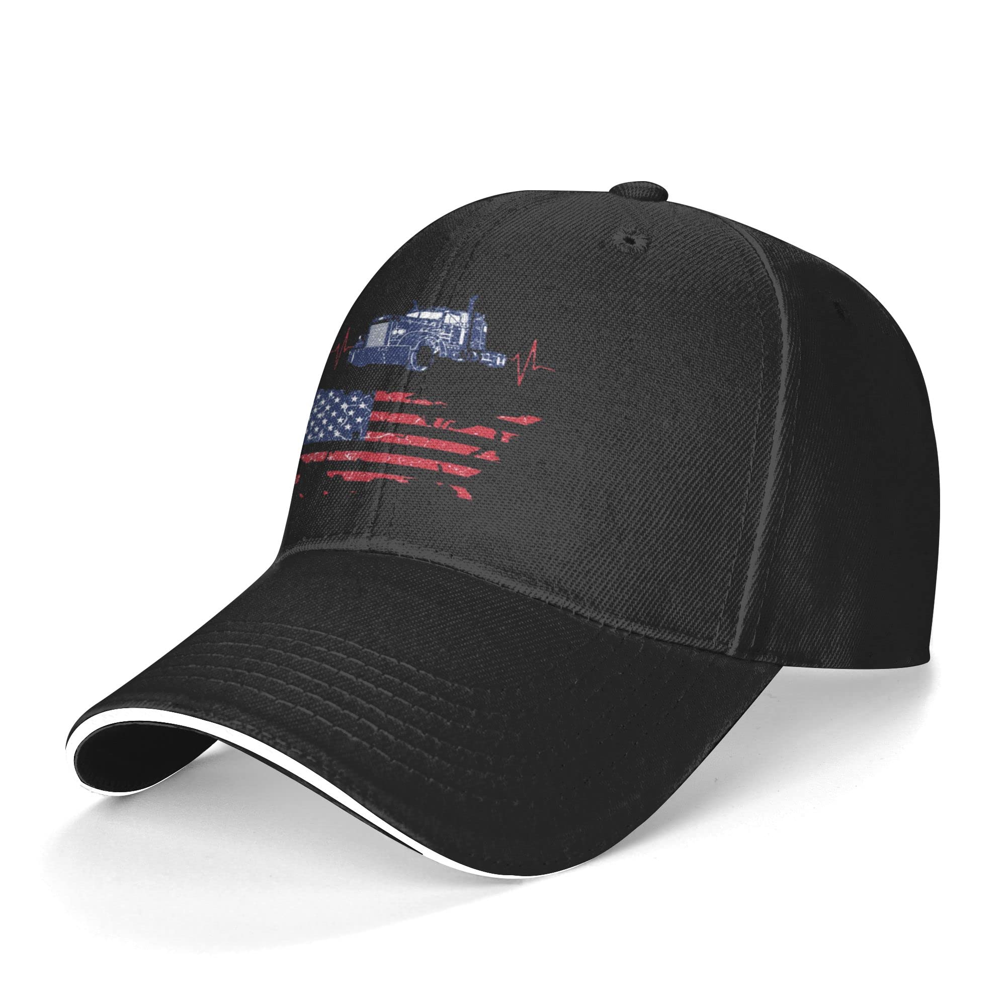 American Flag Trucker Hat - Adjustable Baseball Cap for Men & Women - Fashionable Dad & Sports Hat - Washable & Durable - Perfect for Driving, Outdoor Activities & Patriotic Events