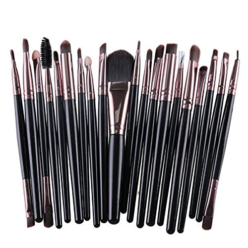 20-Piece Professional Makeup Brush Set - Eyeshadow, Foundation, Eyebrow & Lip Brushes for Flawless Makeup Application | Perfect for Daily Use, Travel & Professional Makeup Artists