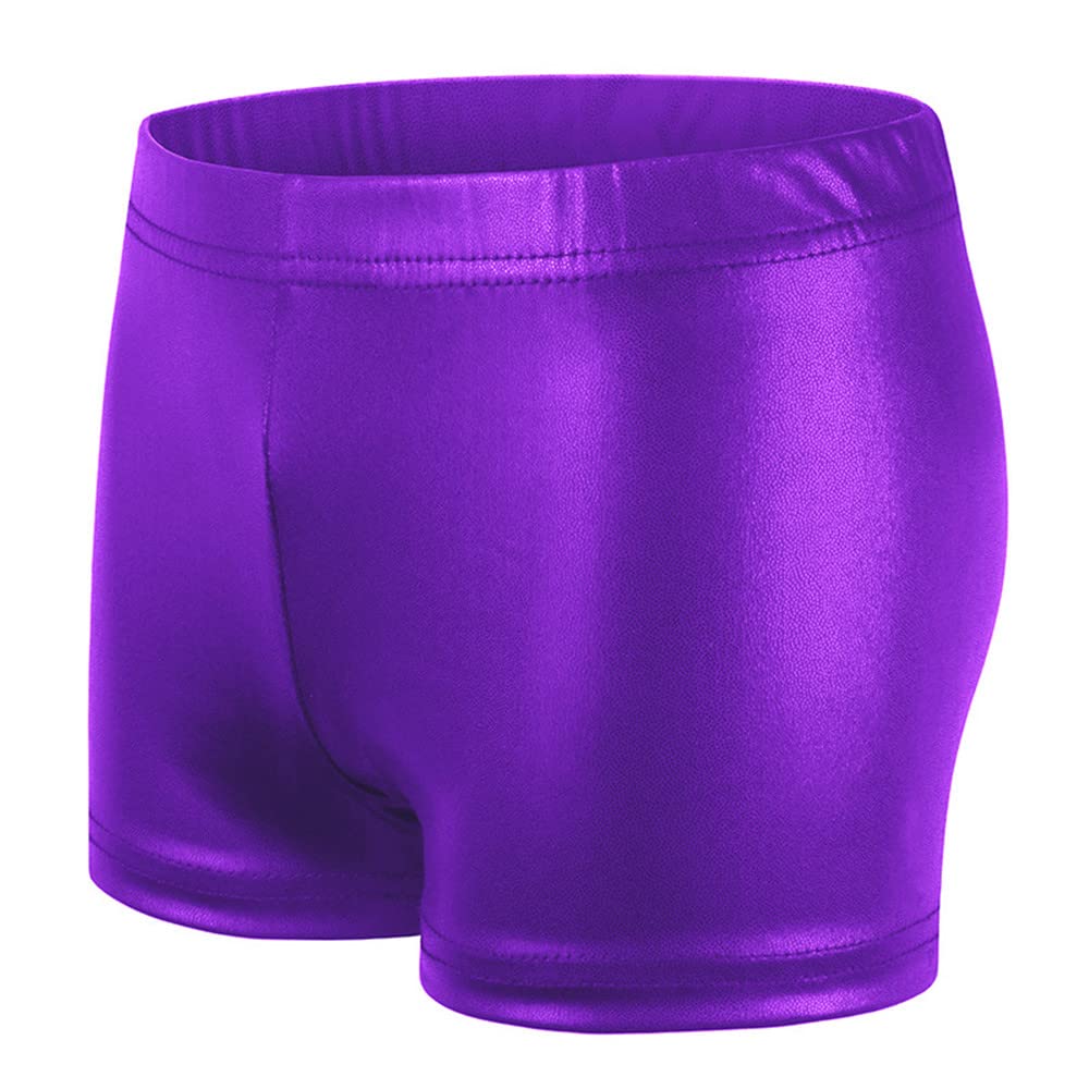 Girls Gymnastic Shorts - Ballet Dance & Tumbling Athletic Shorts for Kids - Stretchy Leotard Shorts for Girls Gymnastics, Ballet Practice & Dance Class (3-Pack)