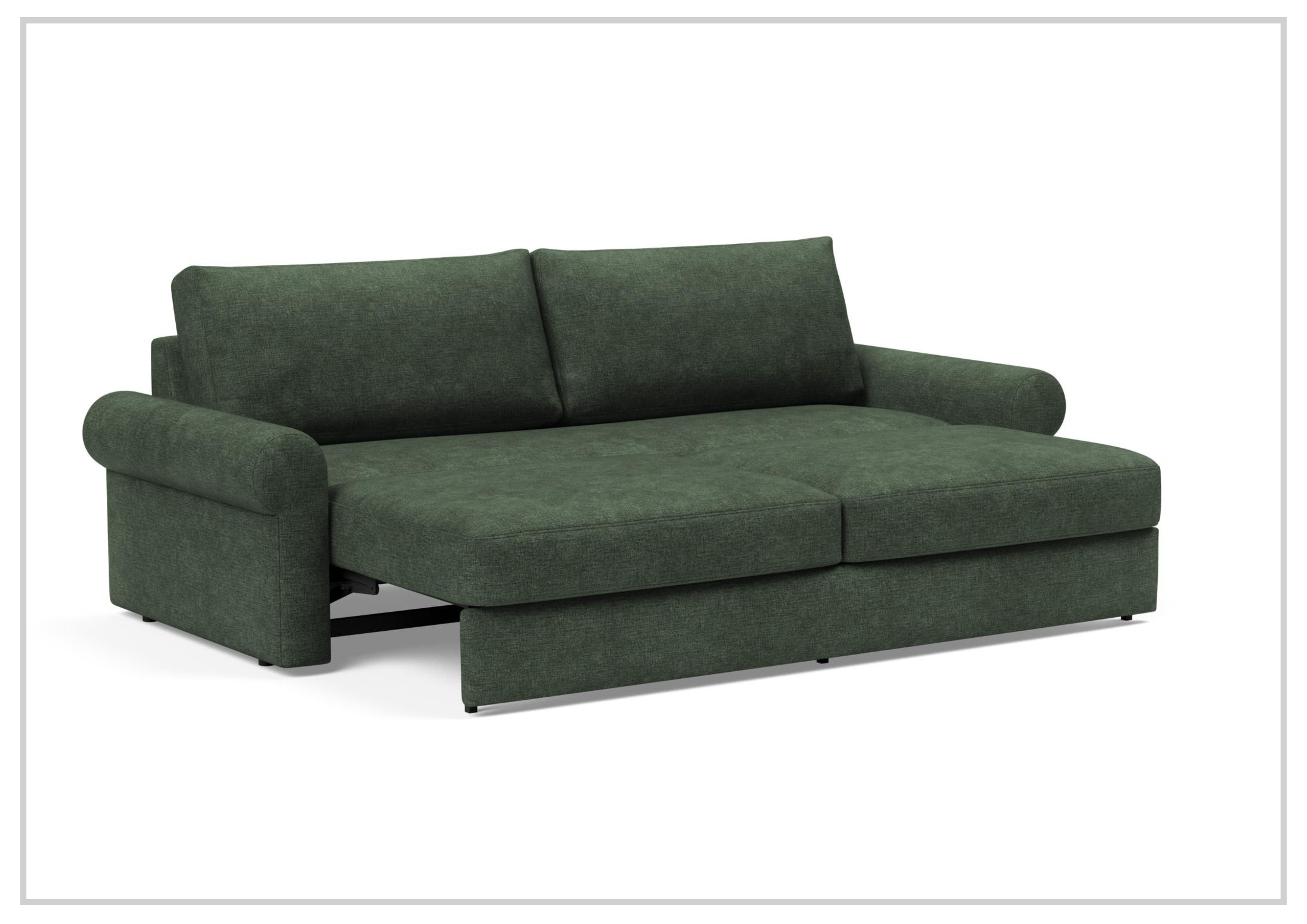 Innovation Living Vilander Full-Size Fabric Sofa Bed - Convertible Sleeper Sofa for Small Spaces, Guest Room & Apartment Living | Comfortable Modern Futon with Storage