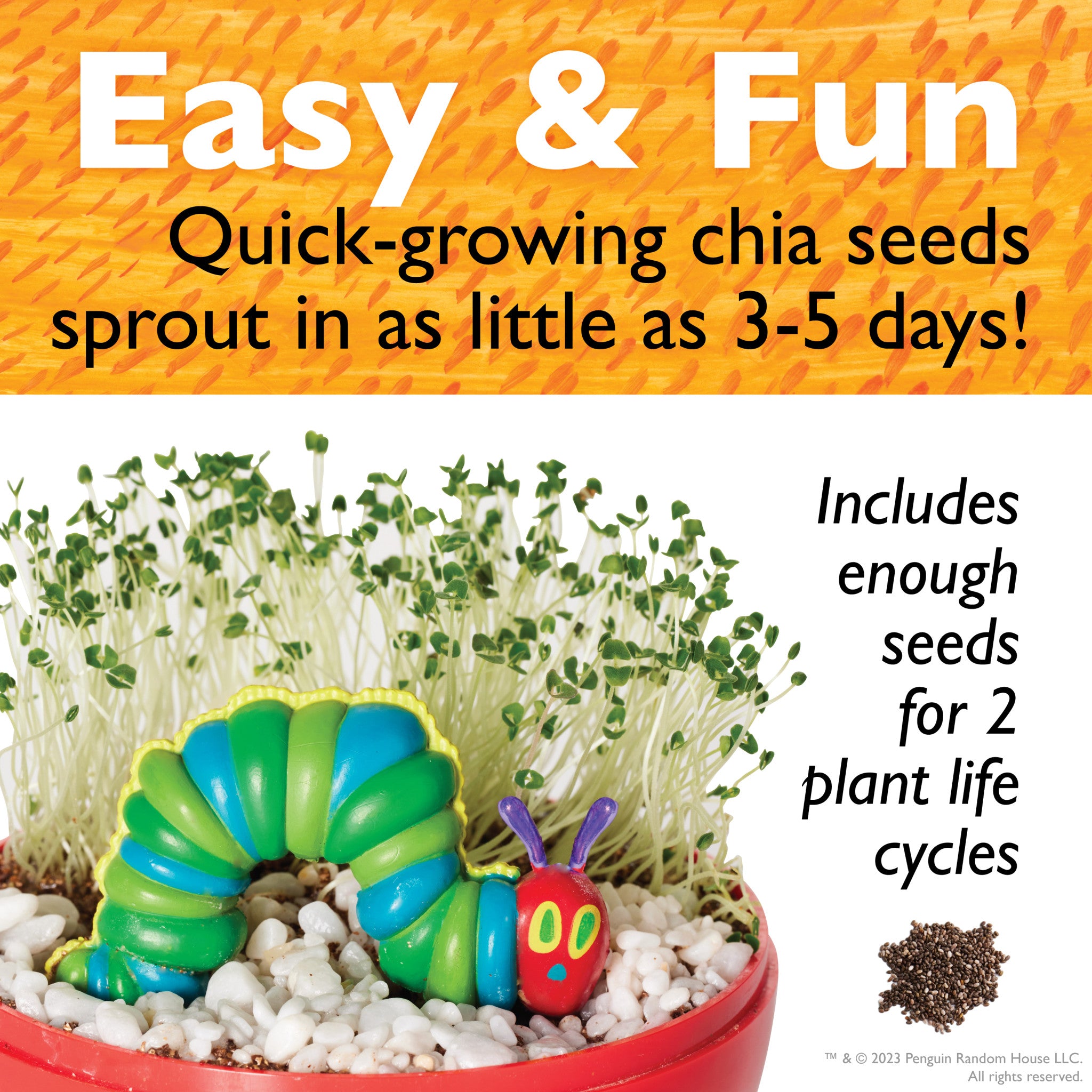 The Very Hungry Caterpillar Ready to Grow Garden Kit - Educational Kids Gardening Set with Storybook & Tools - Perfect for Outdoor Learning & STEM Activities (Model #6372000)