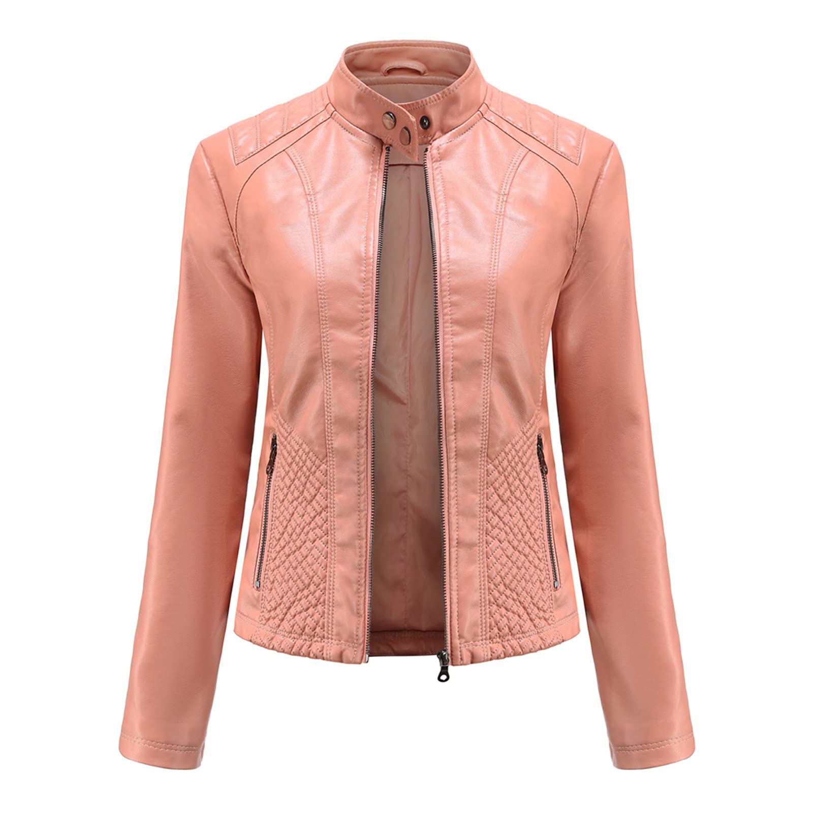 Women's Custom Tweed & Faux Leather Moto Jacket - Plus Size Biker Coat for Casual & Motorcycle Riding | Stylish Women's Sports Jacket for Outdoor & Urban Fashion