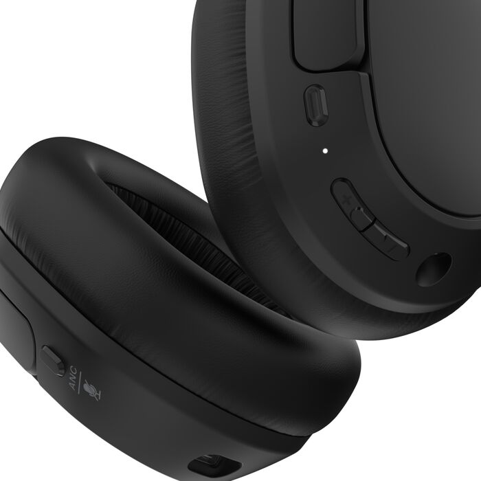 Belkin Soundform Wired & Wireless Headphones with Microphone - Noise Cancelling for Work, Gaming & Music | Comfortable Over-Ear Design for Office, Travel & Home Use