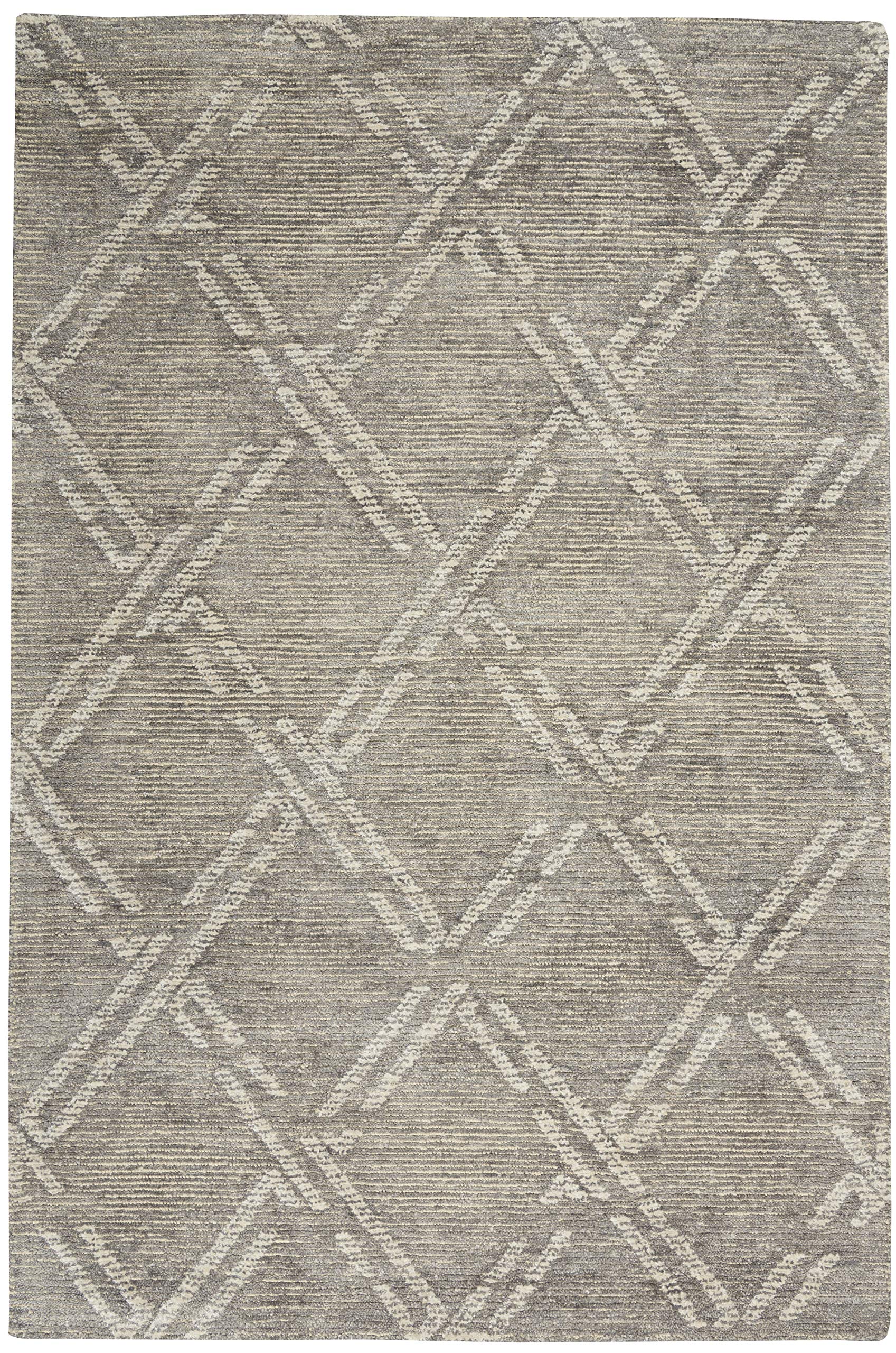 Nourison Venosa Modern Grey/Ivory 3'9