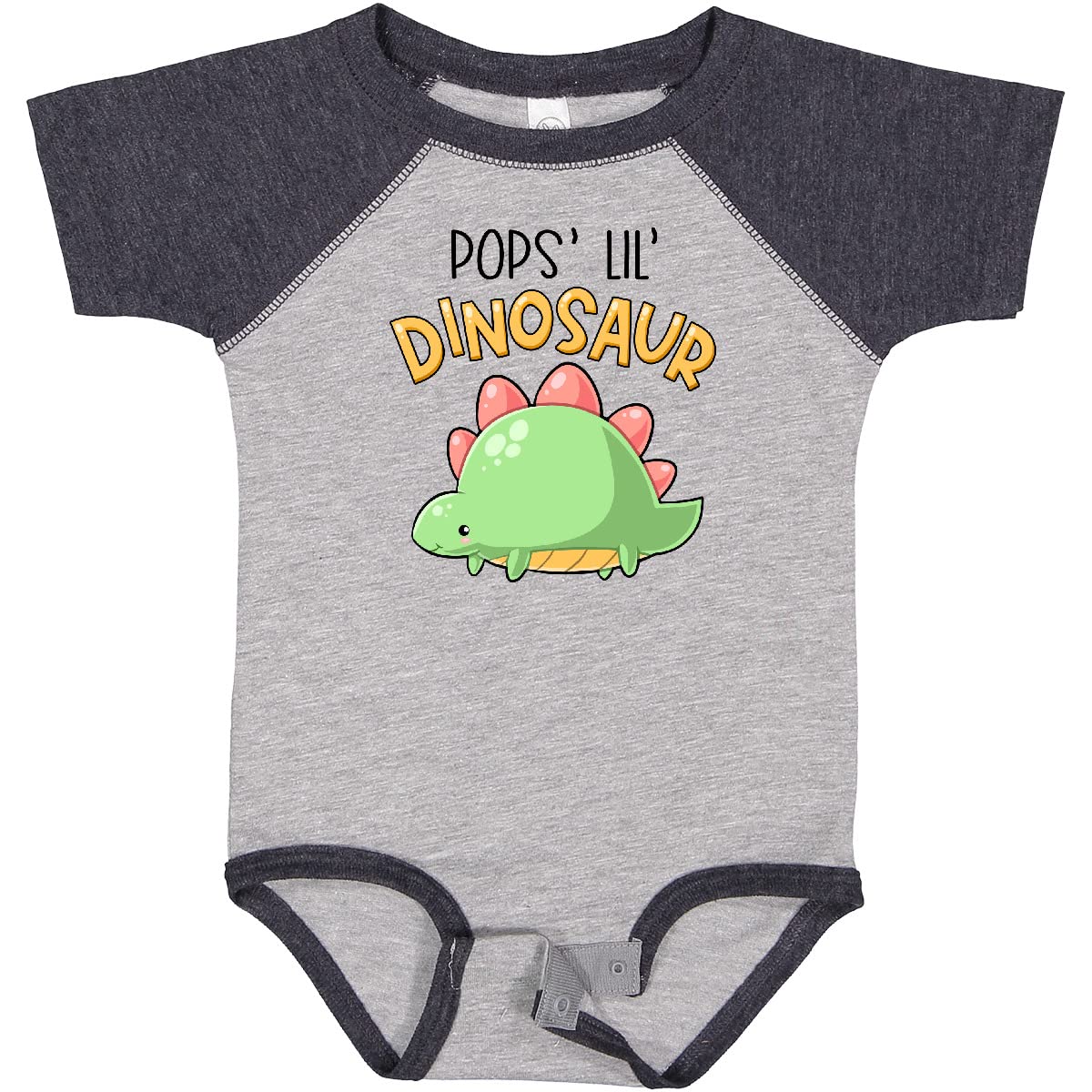 Inktastic Cute Stegosaurus Baby Bodysuit - Dinosaur Print Onesie for Boys & Girls - Perfect for Playtime, Daycare & Family Photos