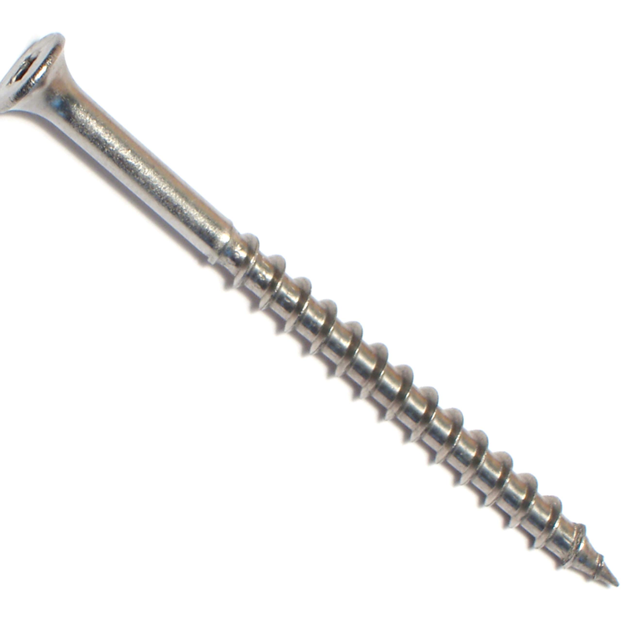 10 x 3-Inch Square Drive Deck Screws - 100-Piece Pack - Corrosion Resistant Outdoor Wood Fasteners for Decking, Fencing & Construction Projects