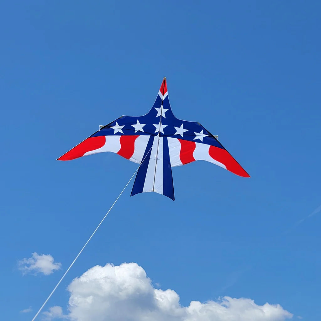 16' Thunderbird Kite - American Flag Design | Premium Large Outdoor Kite for Beach, Park & Family Fun