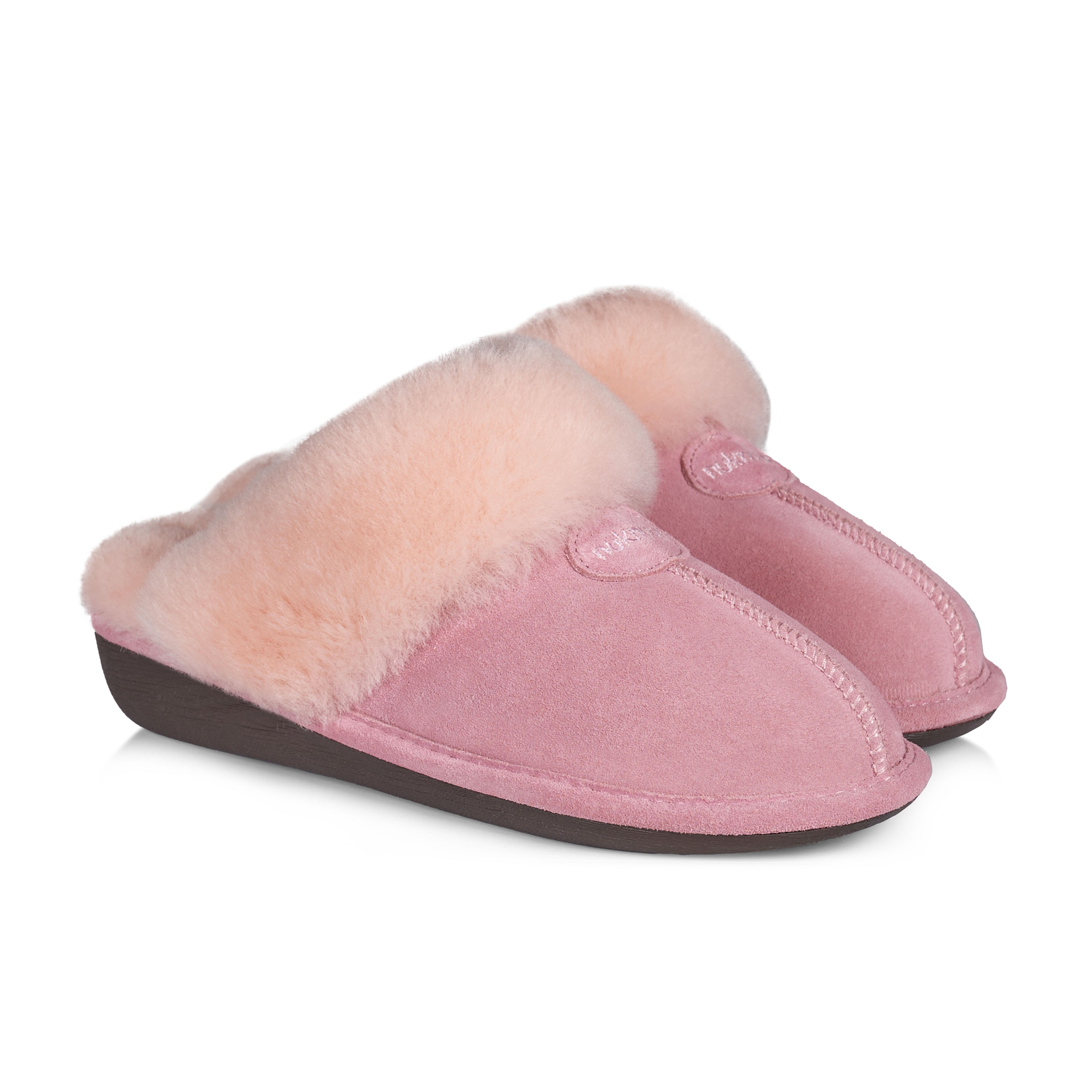 Becca Women's Fuzzy House Slippers - Soft Indoor Slides with Non-Slip Sole, Comfortable Pink Slippers for Women - Perfect for Home, Lounge, and Relaxation