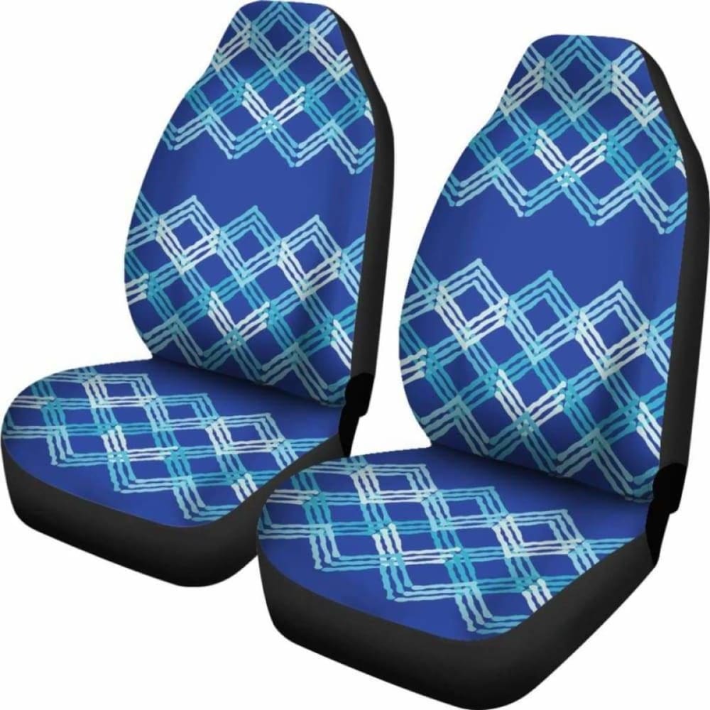 Premium Blue Teal White Car Seat Covers - Universal Fit for Cars, Trucks & SUVs - Waterproof & Anti-Slip Protection - Perfect for Road Trips, Daily Commutes & Outdoor Adventures