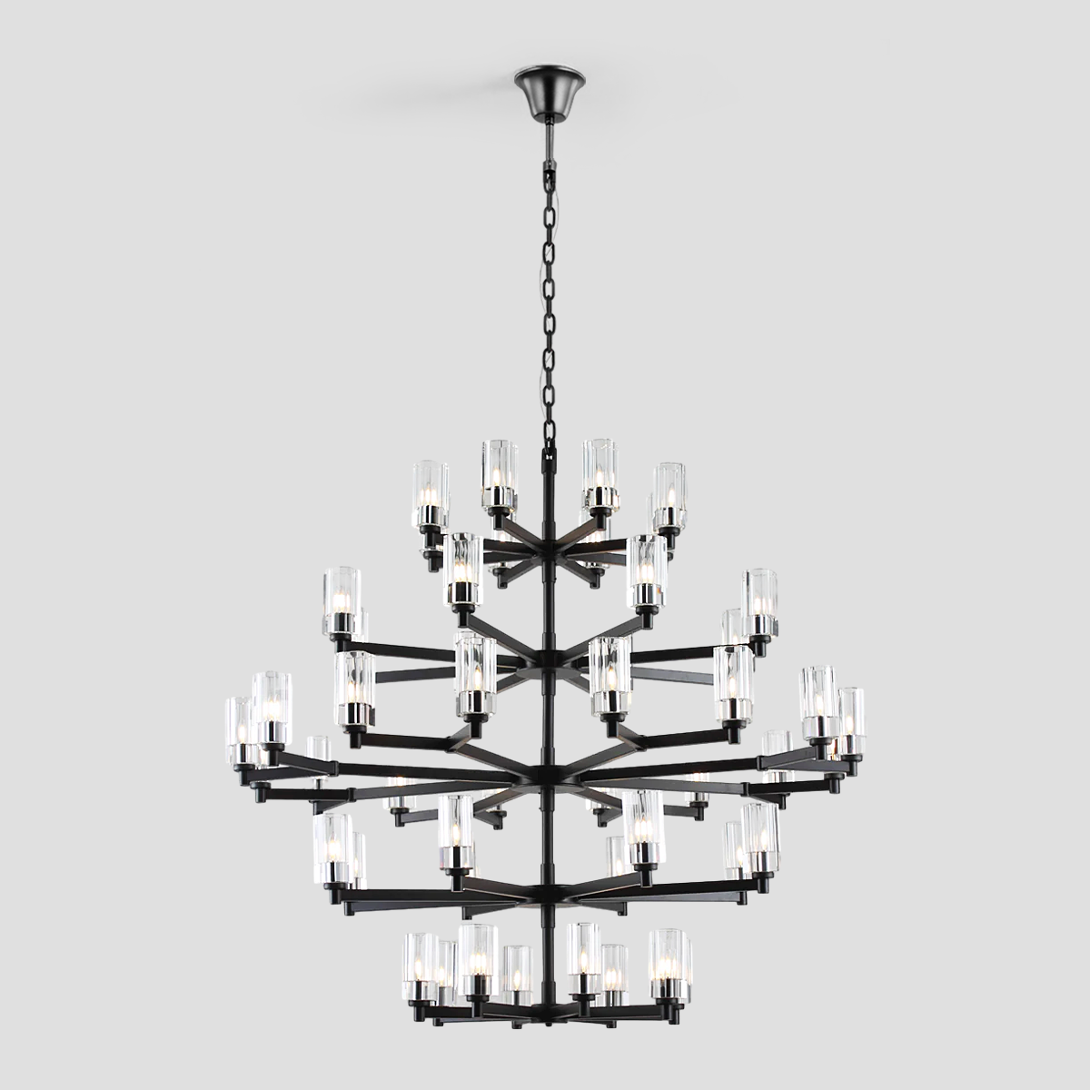 Daron Large Crystal Chandelier - Elegant Ceiling Light Fixture for Dining Room, Living Room & Bedroom | Vintage Style Luxury Lighting for Home Decor & Wedding Venues