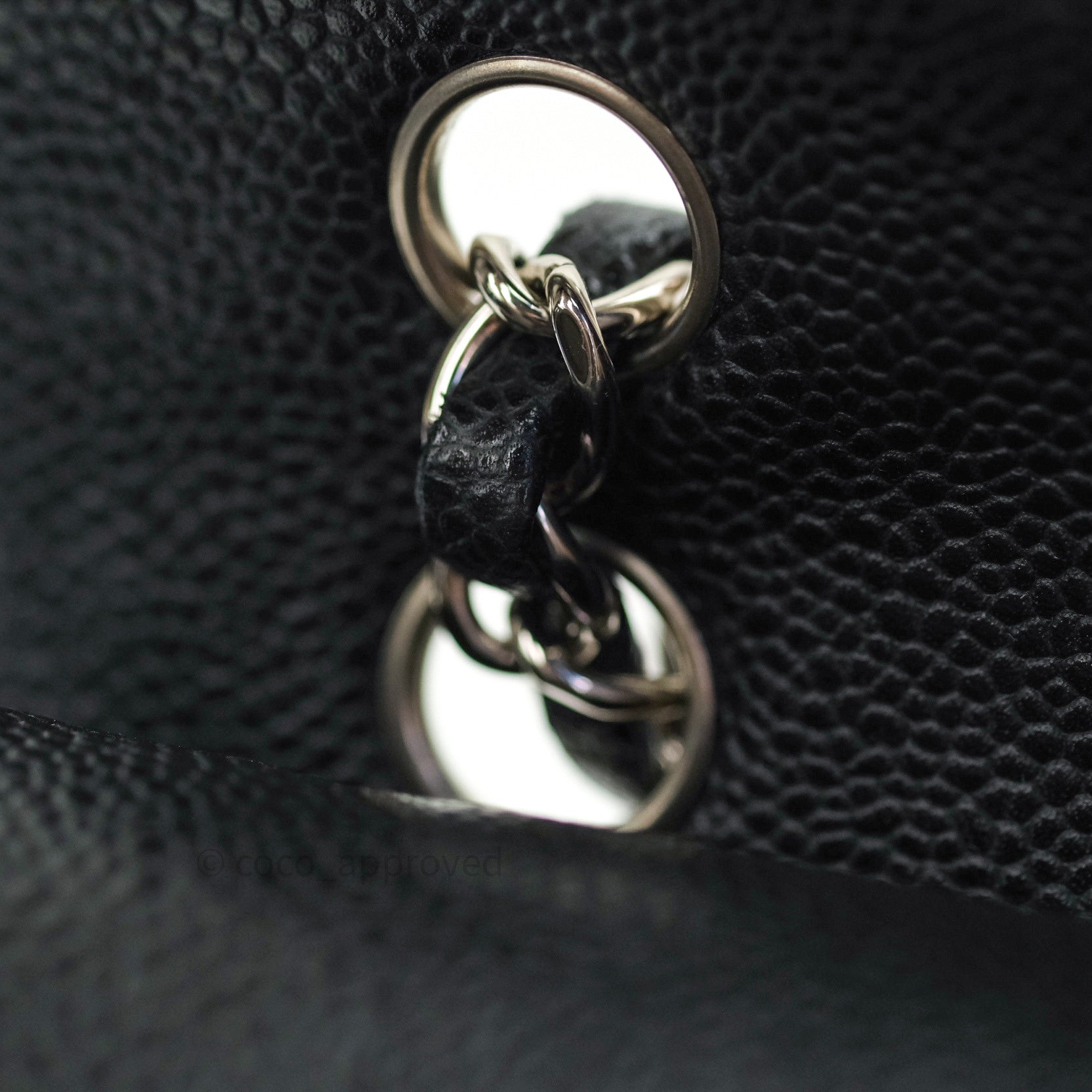 Chanel Classic Medium Double Flap Bag Black Caviar Leather with Silver Hardware - Timeless Luxury Handbag for Women, Perfect for Work, Evening Events & Special Occasions