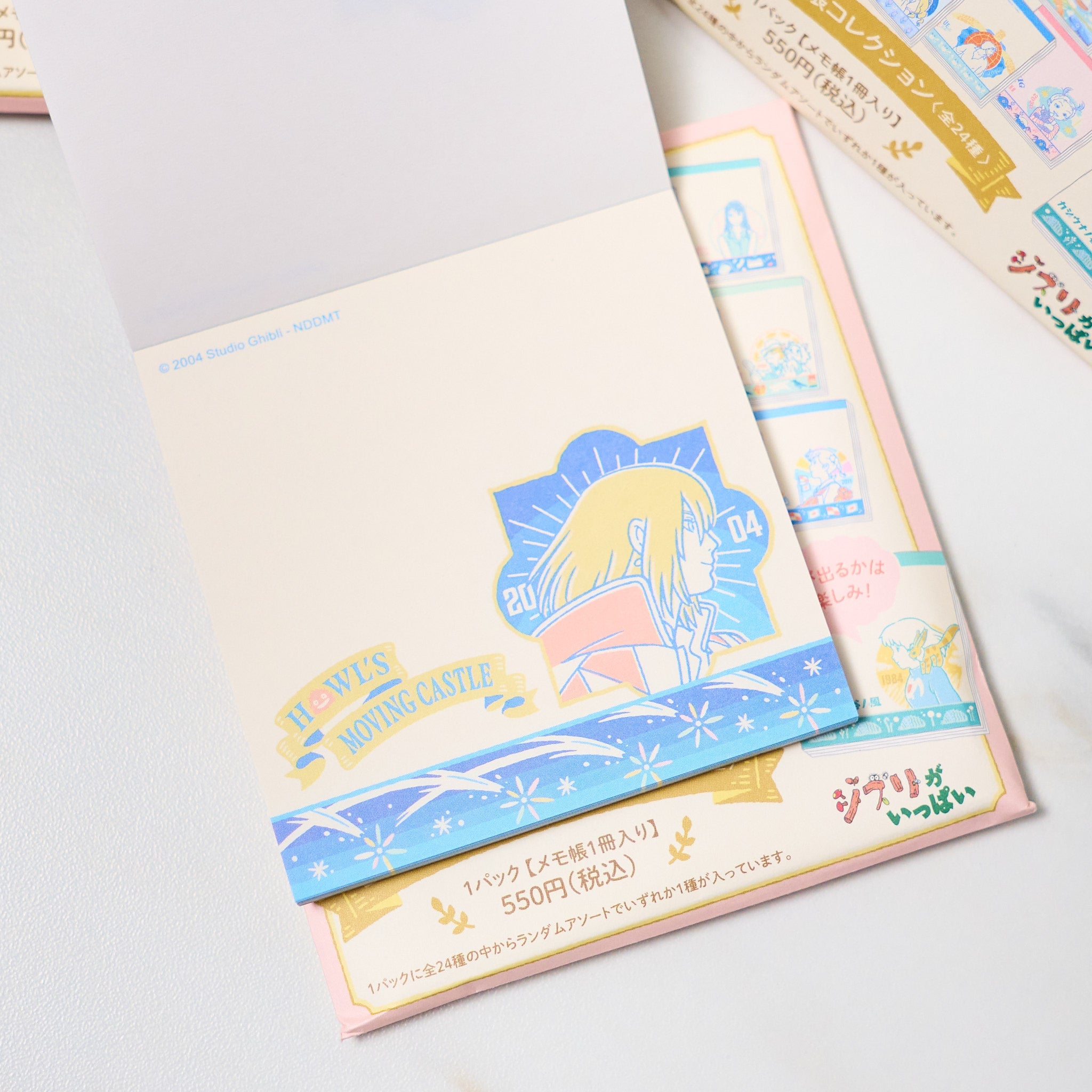 Studio Ghibli 24 Classic Movie Surprise Memo Pad Set - Spirited Away, My Neighbor Totoro, Howl's Moving Castle - Perfect for Office, School & Gift Giving