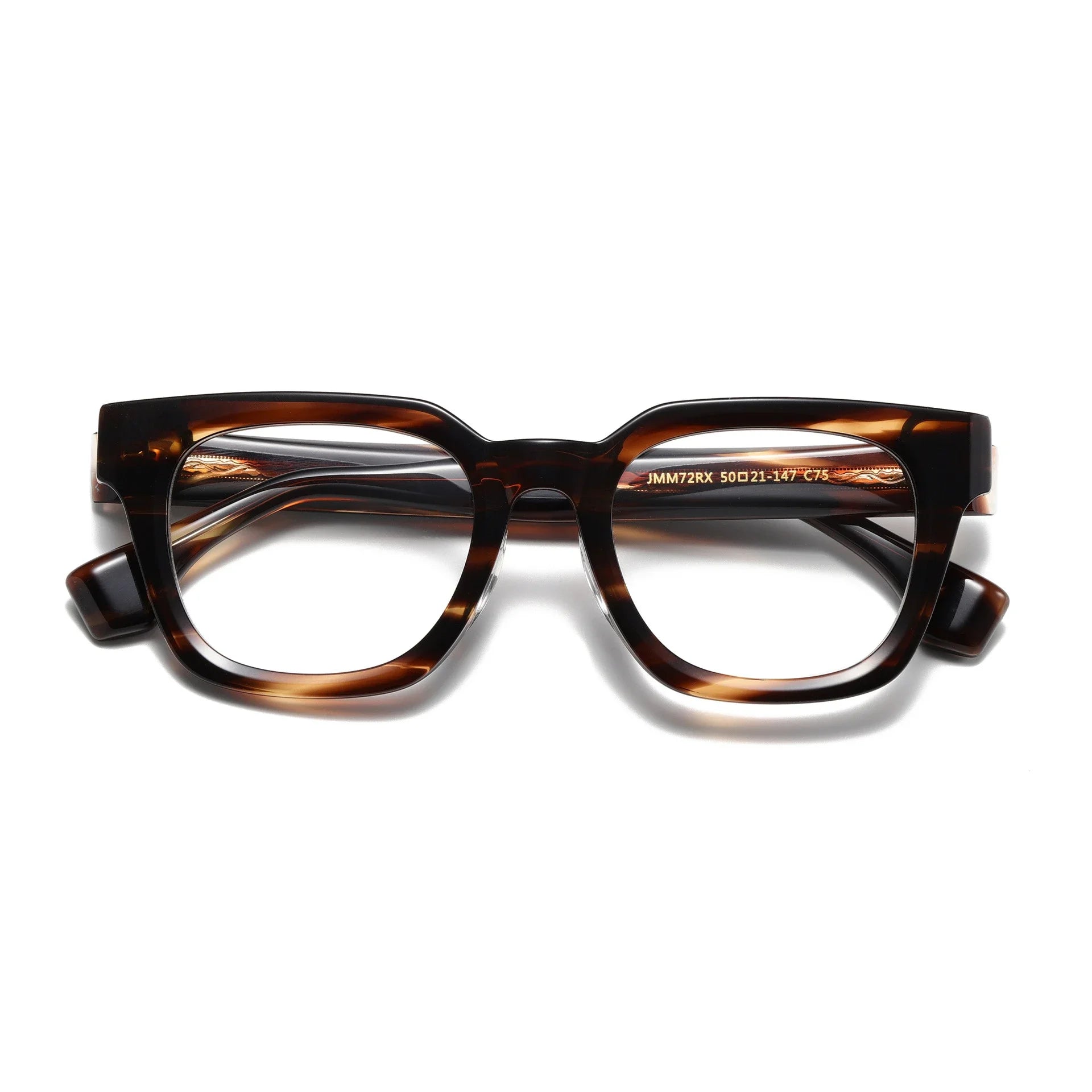 Aror Men's Full Rim Square Thick Acetate Eyeglasses 45572 - Stylish & Durable Frames for Work, Reading & Everyday Wear