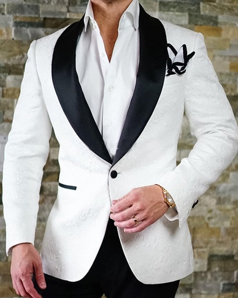 Purple 2-Piece Tuxedo Suit for Men - Formal Prom Wedding Attire | Perfect for Prom Nights, Weddings & Black Tie Events