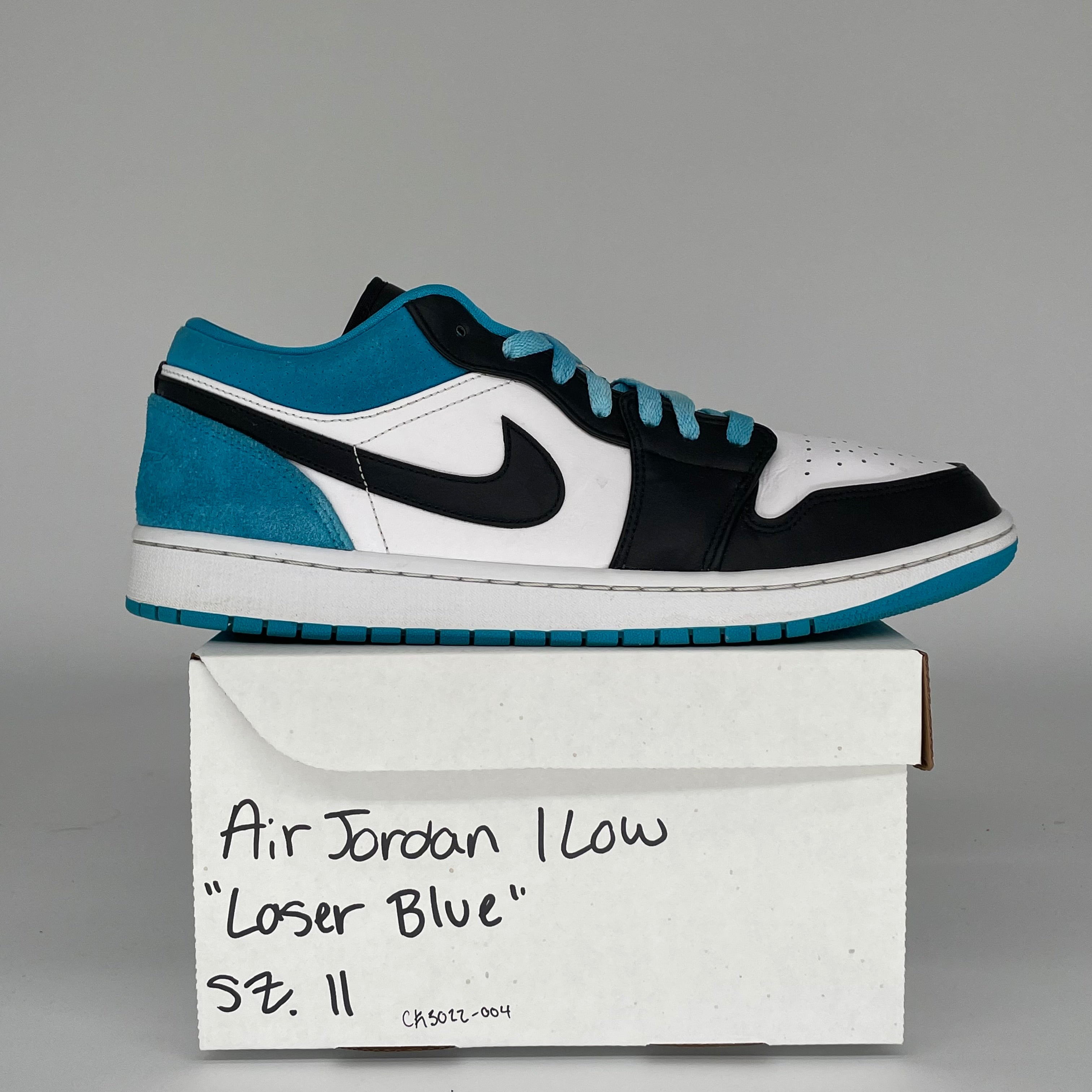 AIR JORDAN 1 LOW LASER BLUE Men's Basketball Shoes - Size 11 (CK3022-004) - Perfect for Streetwear, Casual Outfits & Sneaker Collectors