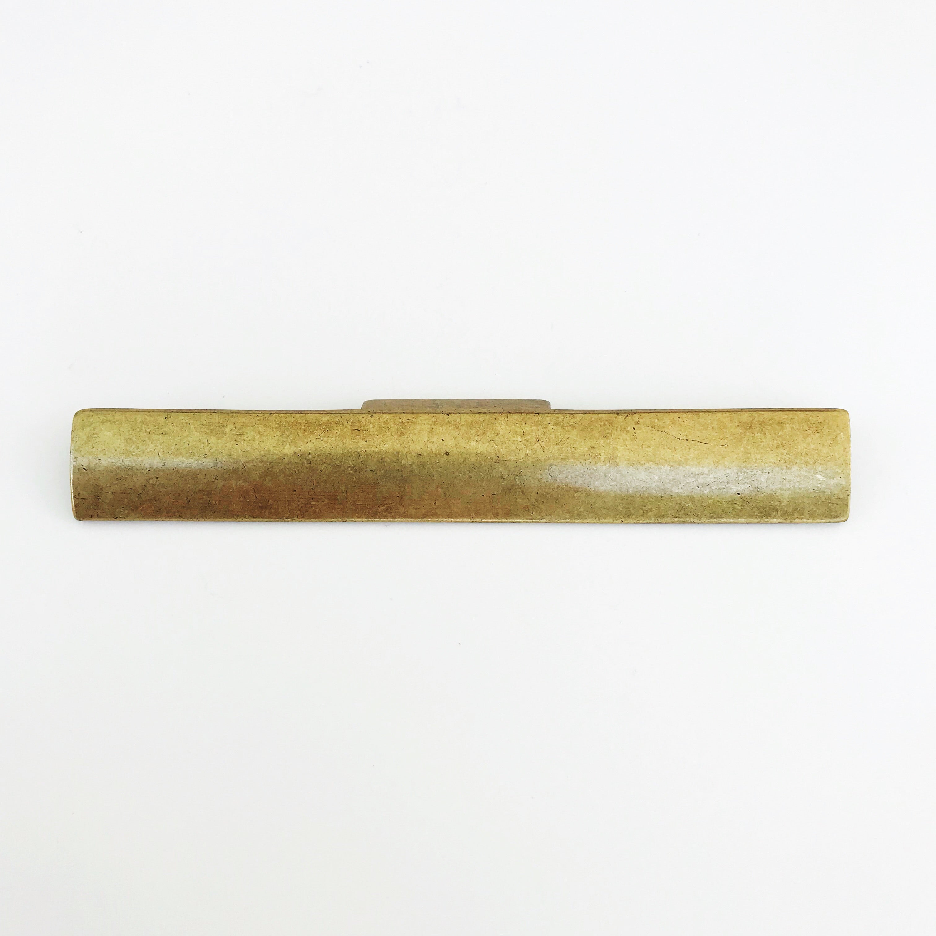 Vintage Aged Brass Rectangular Drawer Pulls - Cabinet Handles for Dressers, Kitchen Cabinets & Furniture (Set of 10) - Durable & Stylish Hardware for Home Renovation & DIY Projects