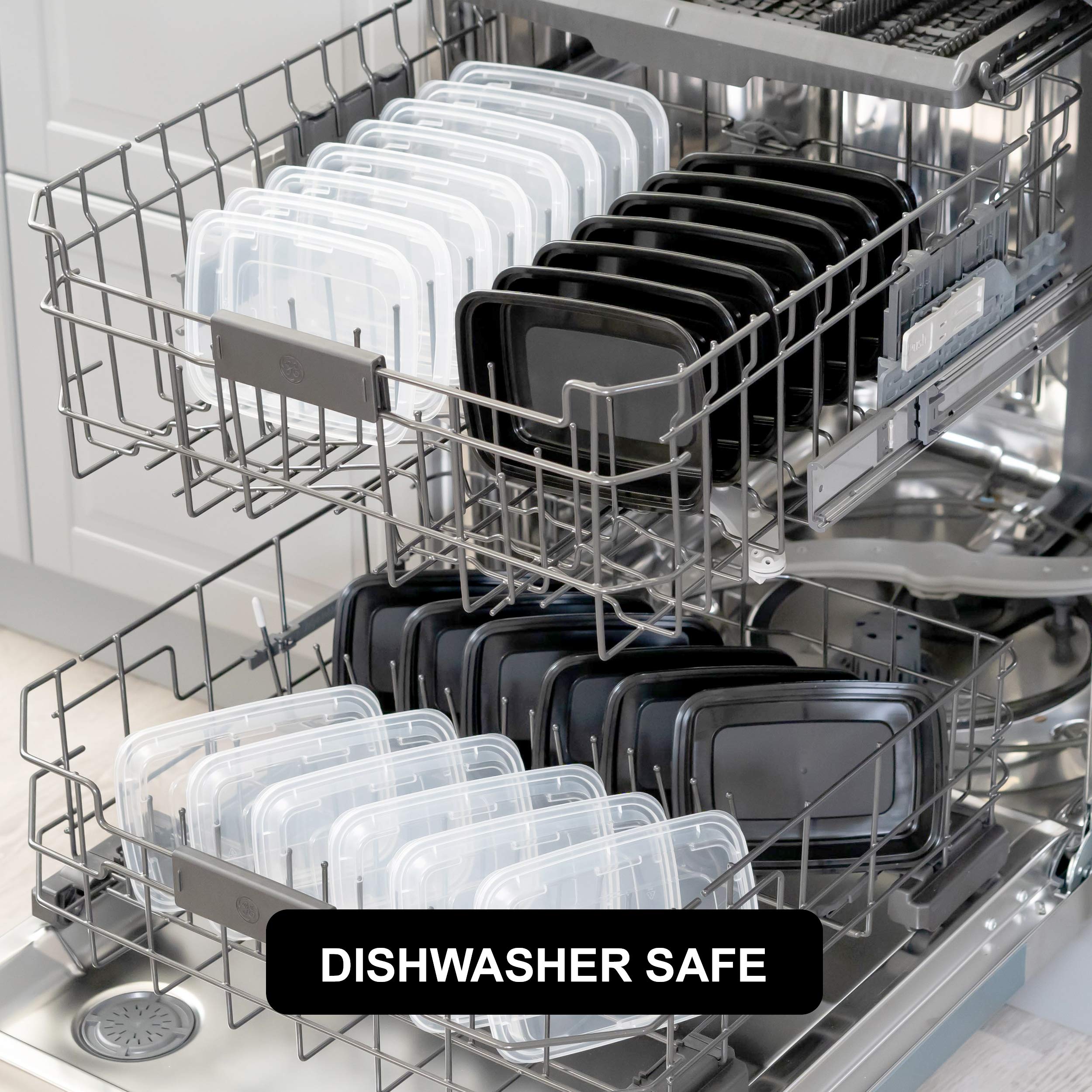 Freshware 45-Pack Meal Prep Containers with Lids - 32 oz Bento Box Food Storage Containers, Stackable, Microwave & Dishwasher Safe - Perfect for Meal Prepping, Lunches, Leftovers & Office Snacks