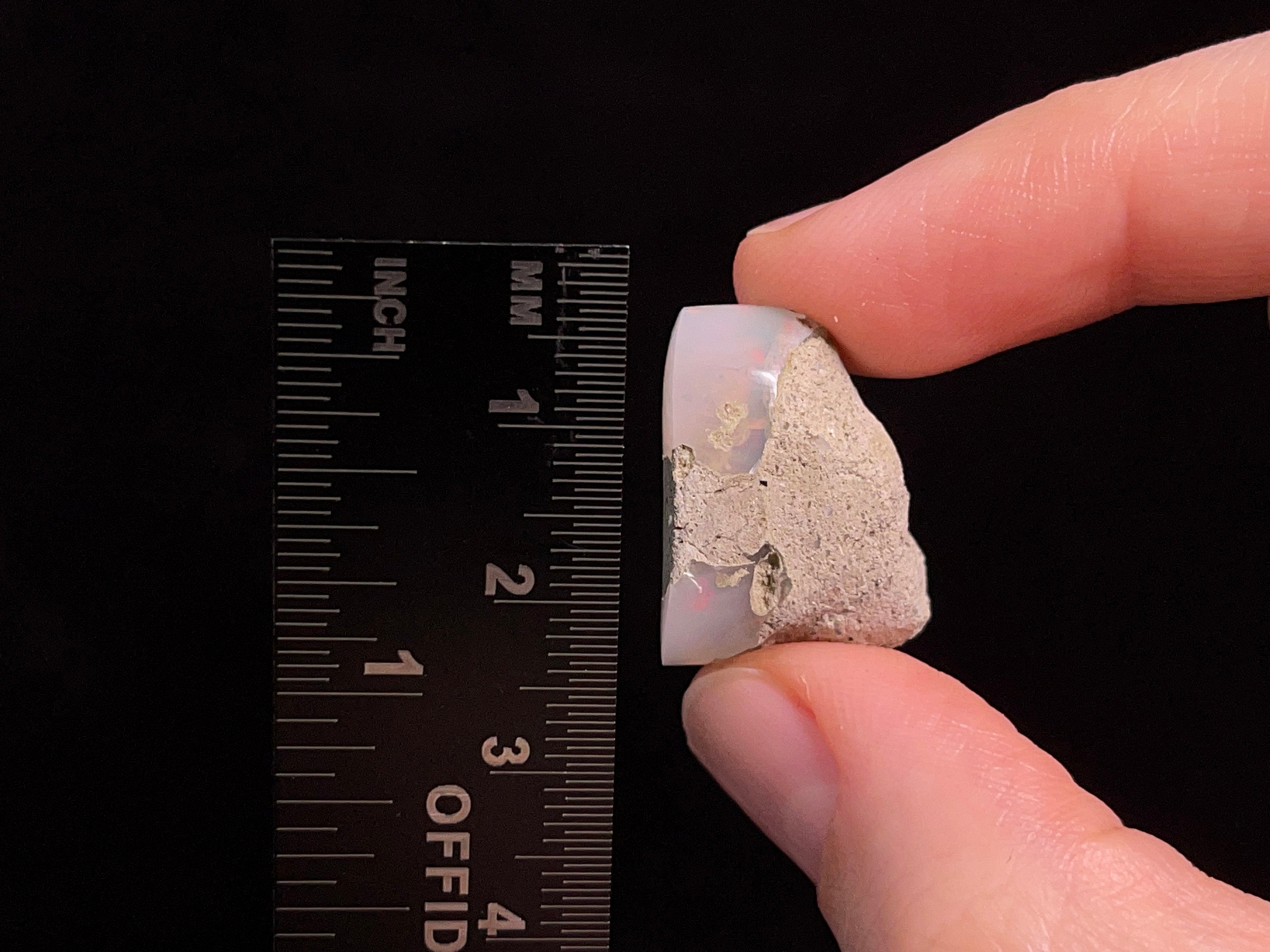 Natural Raw Opal Crystal - 2A Polished Window Welo Opal, October Birthstone (48212) for Jewelry Making, Healing Crystals & Home Decor
