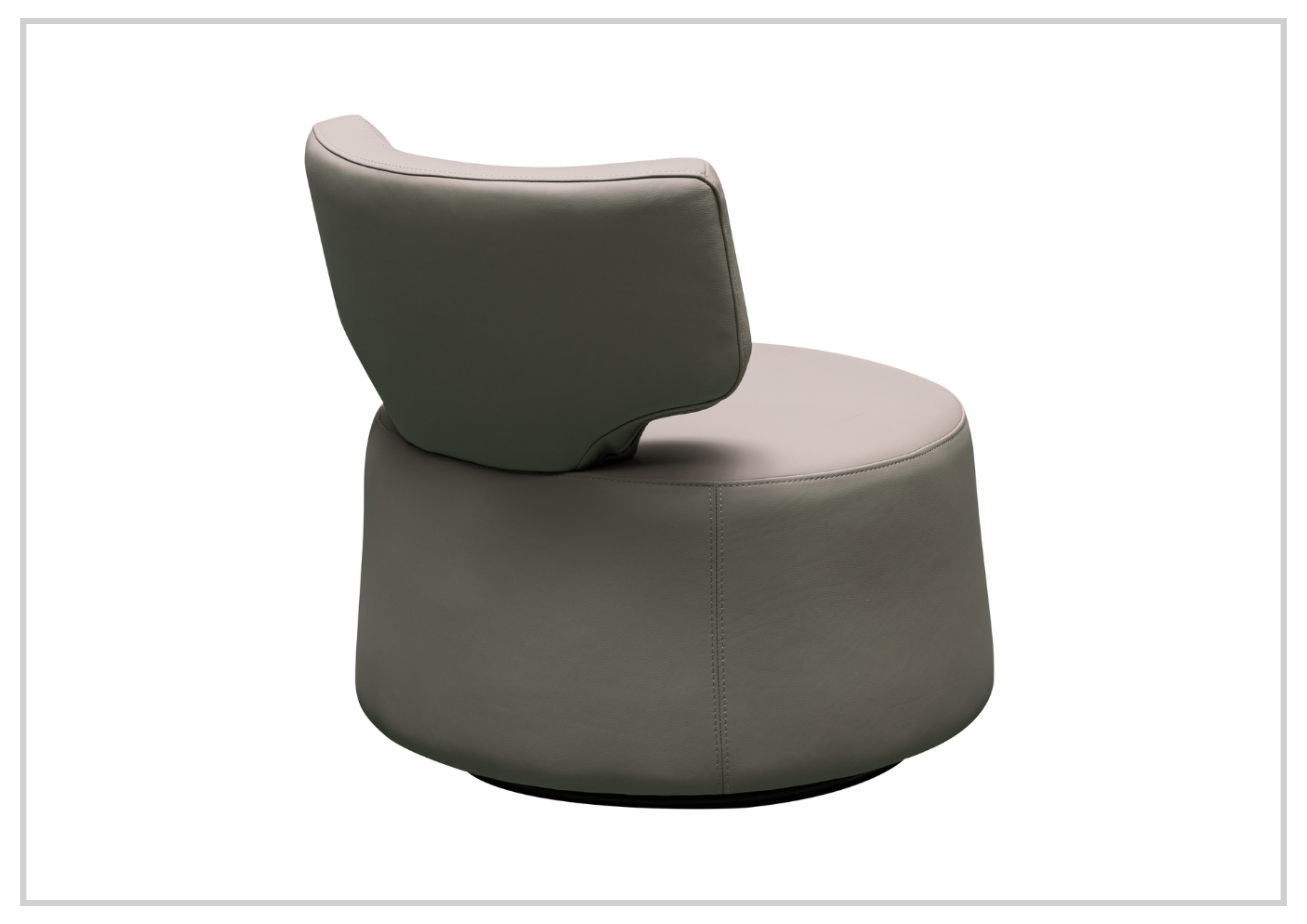 Klaussner Pavia Leather Swivel Chair with Foam Back & Seat Cushion - Modern Office Chair for Home & Office Workspace, Comfortable Desk Chair for Working, Studying or Gaming