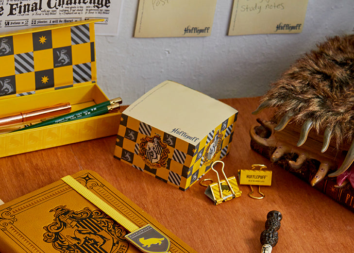 Harry Potter Hufflepuff Memo Cube - 3x3 Inch Sticky Note Pad for Office, School & Home Organization - Perfect Gift for Fans & Collectors