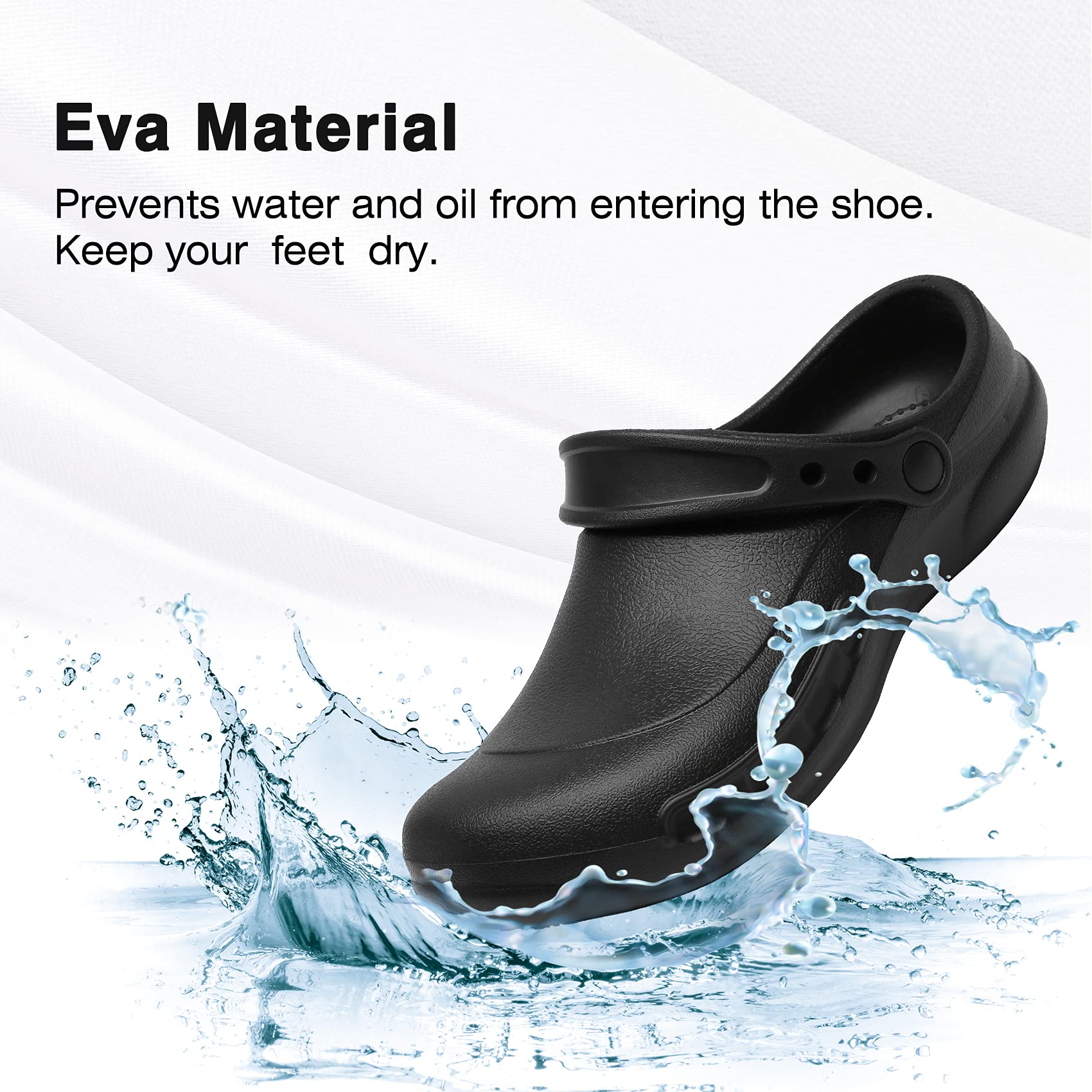 **Slip-Resistant Men's Chef Shoes - Oil & Waterproof Kitchen Clogs for Cooking, Nursing & Food Service - Non-Slip Work Shoes for Restaurant Staff & Healthcare Professionals**
