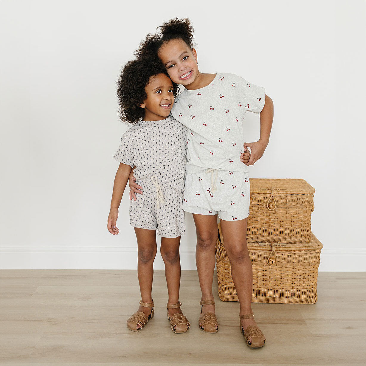 Cherry Print Short Sleeve T-Shirt and Shorts Set for Women - Casual Summer Outfit for Beach, Vacation, and Lounge Wear