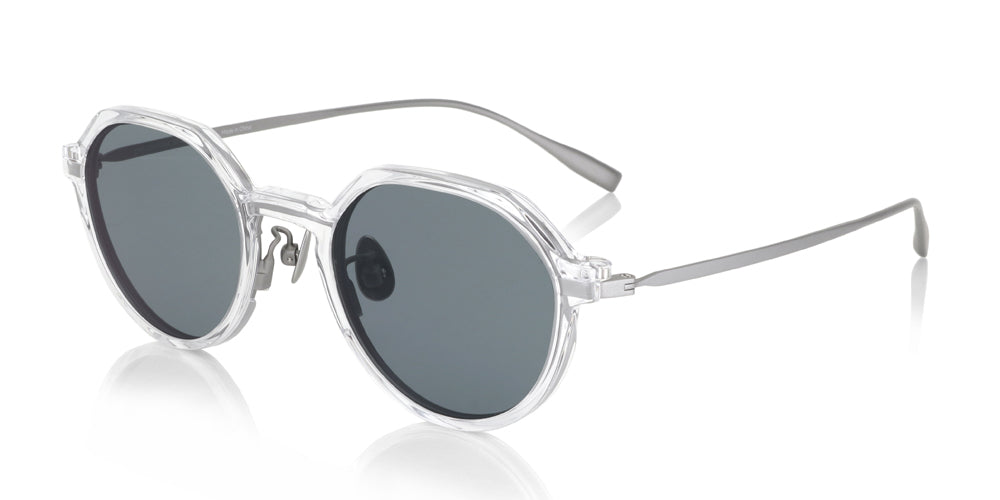 JINS x Snow Peak JINS Switch Titanium 017 00 Sunglasses - Lightweight Titanium Frame for Outdoor Adventures, Hiking & Travel