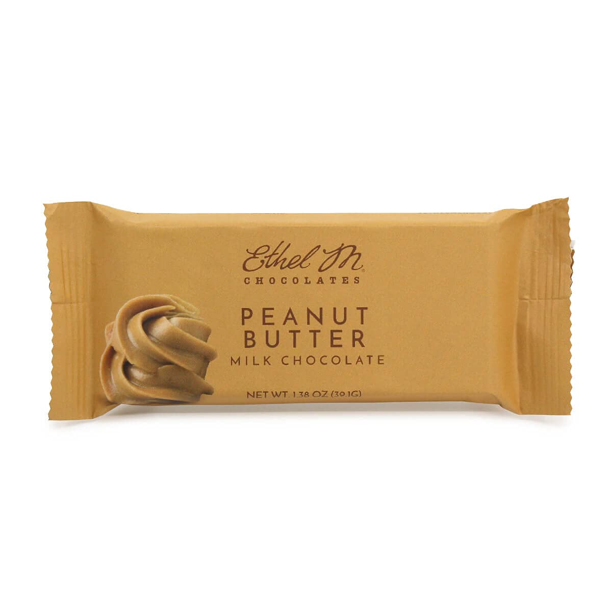Ethel M Premium Milk Chocolate Peanut Butter Bars - 24 Count Box | Rich & Creamy Peanut Butter with Gourmet Chocolate | Perfect Sweet & Salty Snack for Gifts, Parties & Office Treats