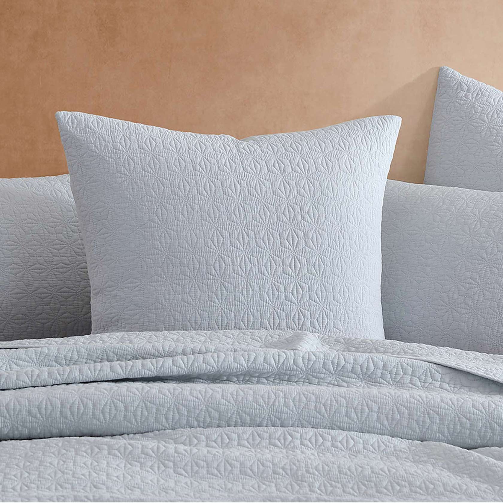 Premium Kayo Fog European Pillowcase Set - Luxury 100% Cotton Bedding by Logan & Mason - Perfect for Master Bedroom, Guest Room & Hotel Decor