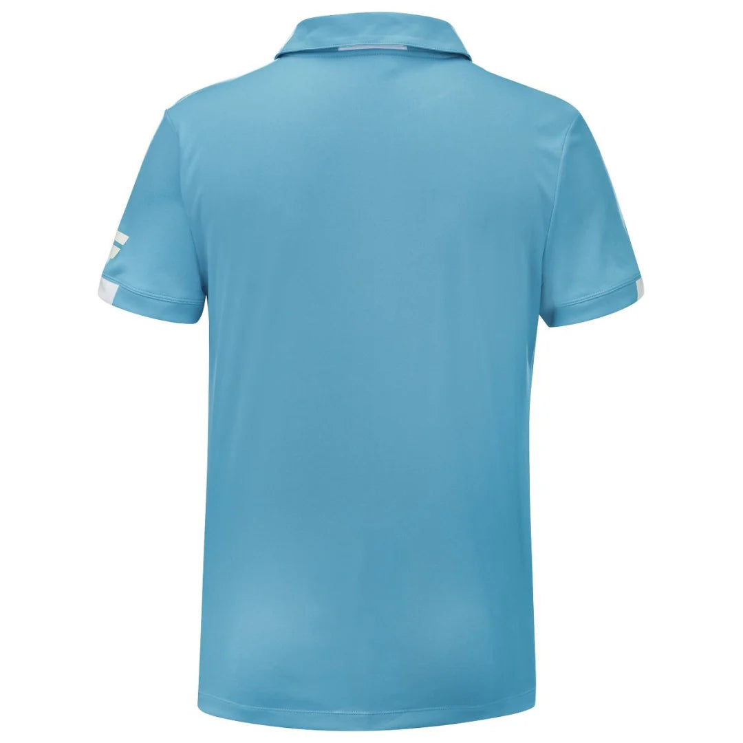 Babolat Play Polo Men's Tennis Shirt 4124 - Breathable Quick-Dry Performance Top in Cyan Blue for Casual & Sports Wear