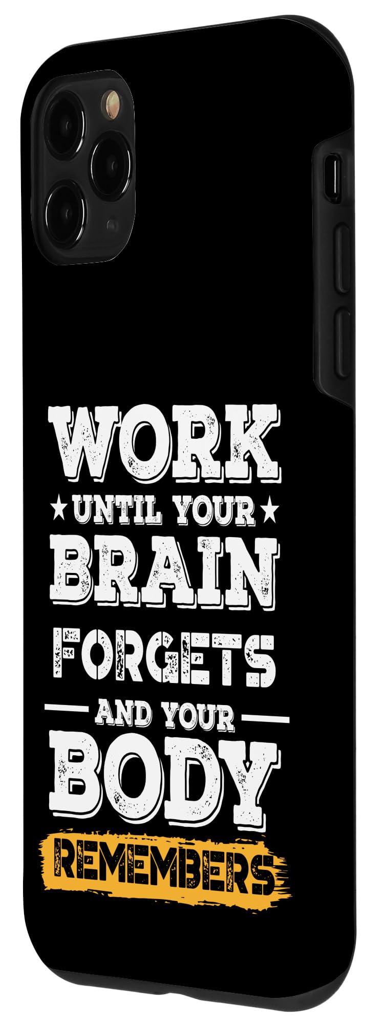 iPhone 11 Pro Case with Motivational Gym Quotes - Inspirational Workout Phone Cover for Men | Perfect for Fitness Enthusiasts & Gym Lovers