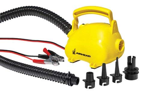Airhead Air Pig 12V Air Pump (AHP-12AP) - Orange Electric Air Pump for Inflatable Boats, Tubes & Water Sports Gear - Perfect for Marine, Pool & Beach Activities