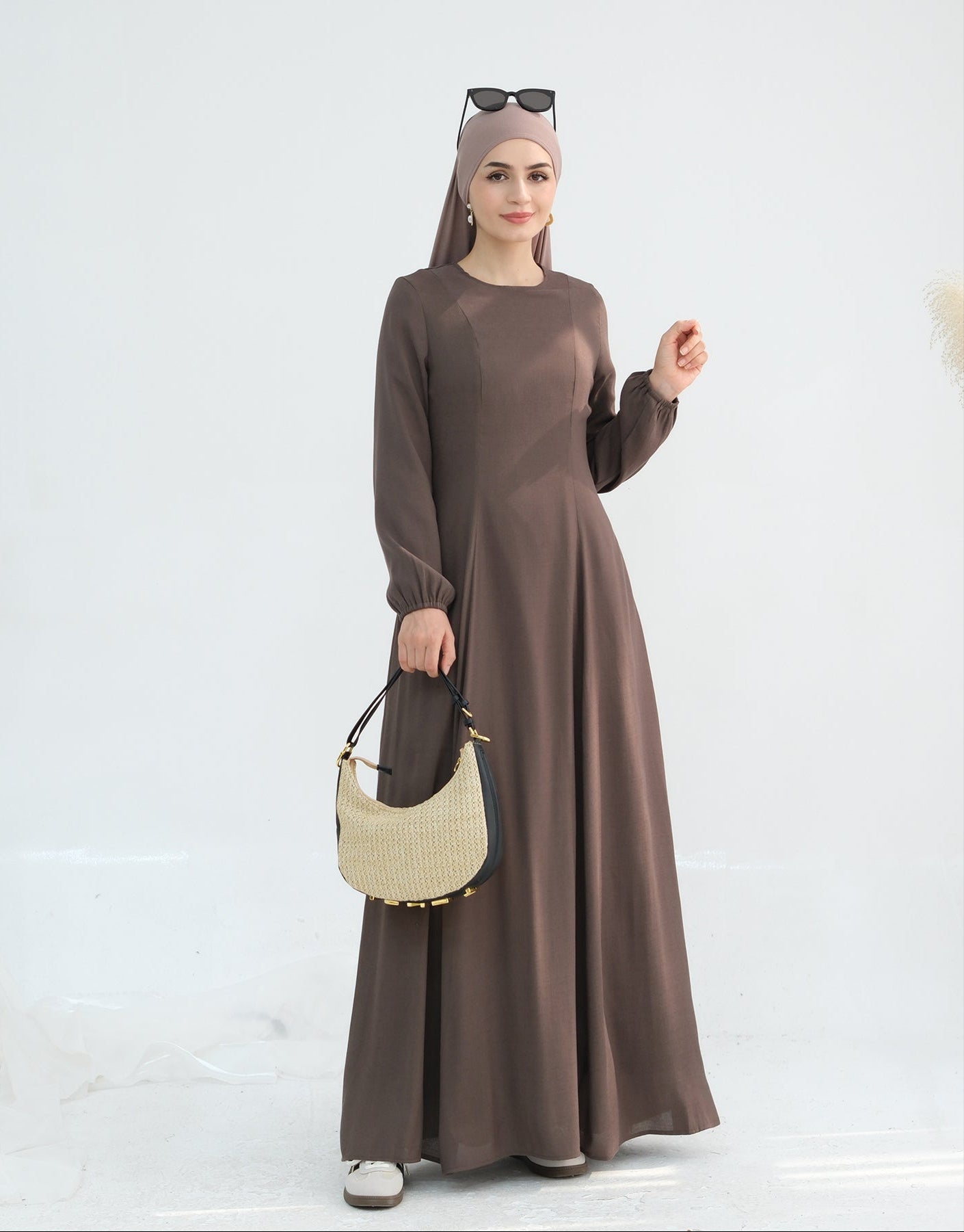Isabella Maxi Dress for Women - Elegant Brown Long Flowy Summer Dress | Perfect for Beach, Vacation, and Casual Outings