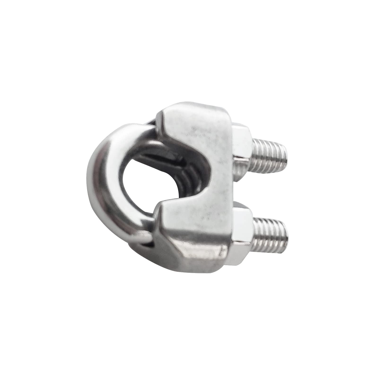 Stainless Steel M5 Wire Rope Clips - 20PCs for Outdoor & Marine Use