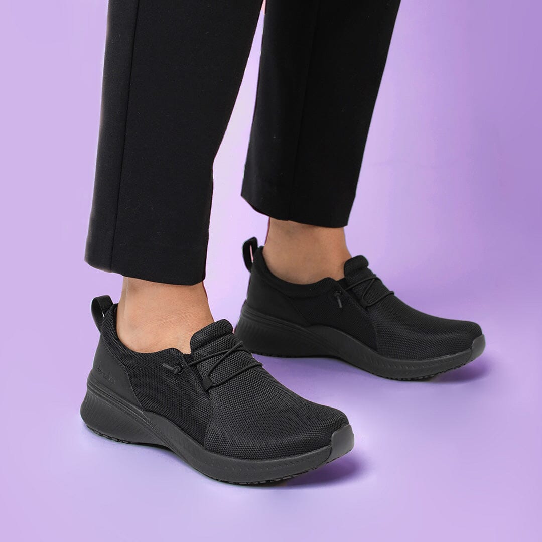 DANSKO Marlee Black Mesh Slip-On Shoes for Women - Comfortable & Breathable - Final Sale - Perfect for Nursing, Work, and Casual Wear
