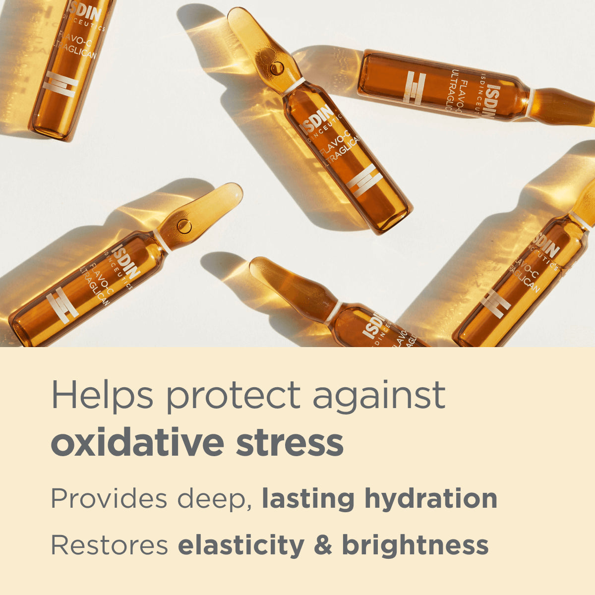 ISDIN Isdinceutics Flavo C Ultraglican Serum - Vitamin C Anti-Aging Face Serum with Antioxidants for Brighter Skin | Perfect for Daily Skincare Routine & Nighttime Use